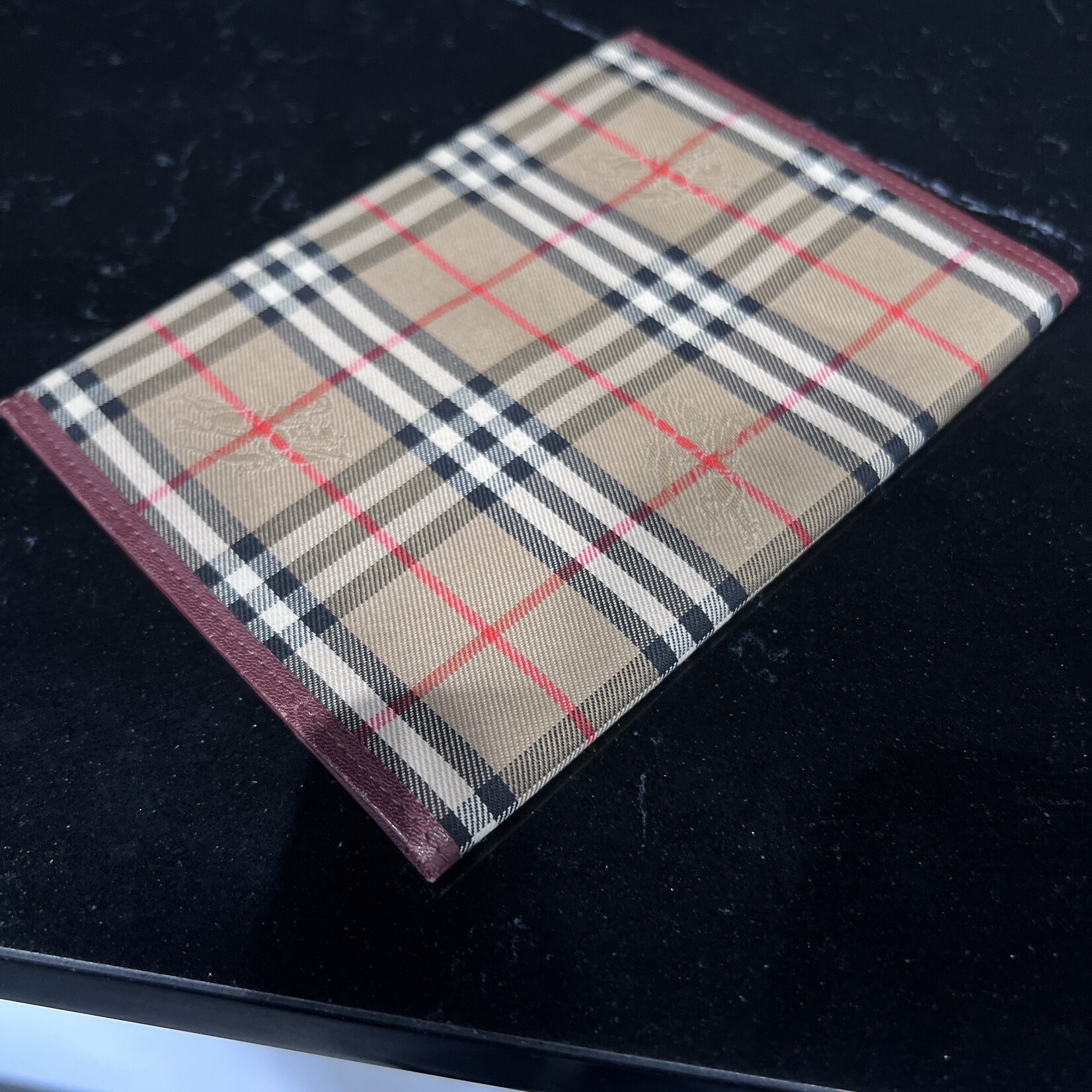 Burberry SOLD - Burberry Haymarket Passport Holder