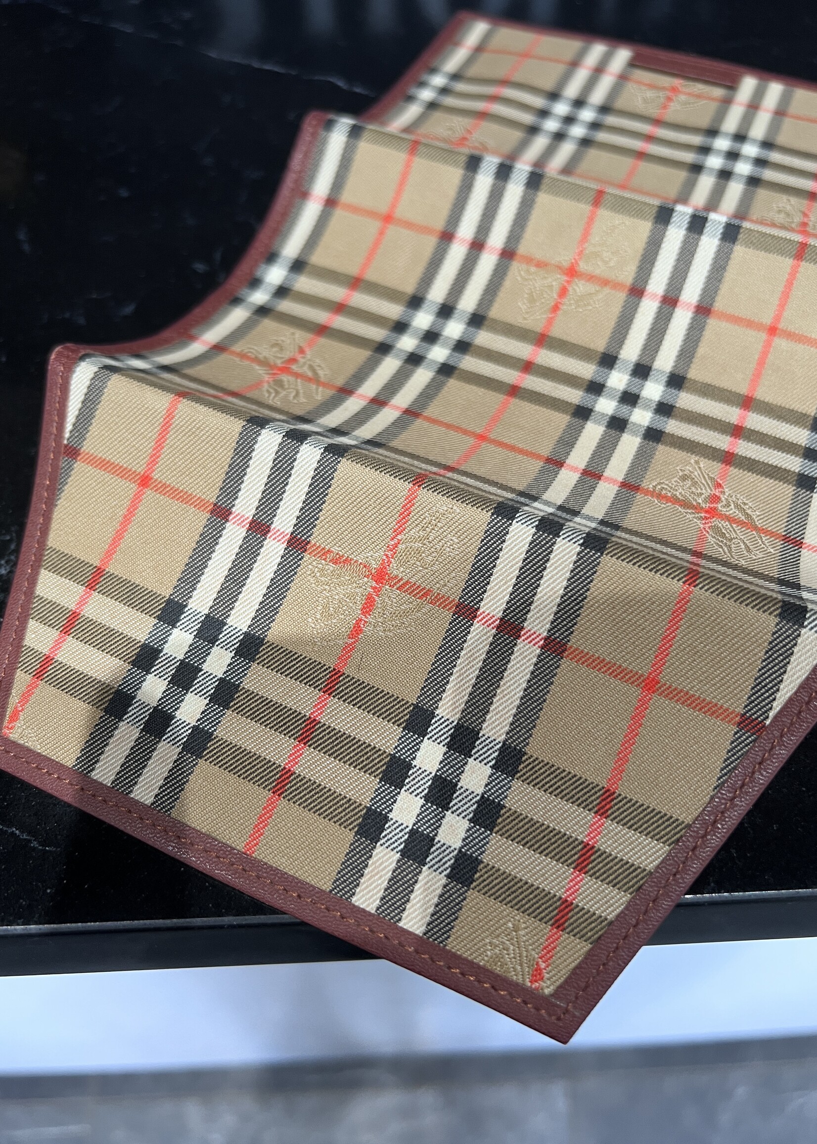 Burberry SOLD - Burberry Haymarket Passport Holder