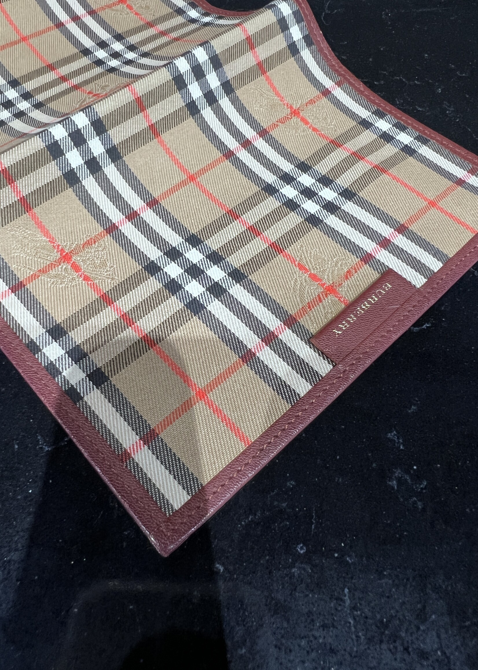 Burberry SOLD - Burberry Haymarket Passport Holder