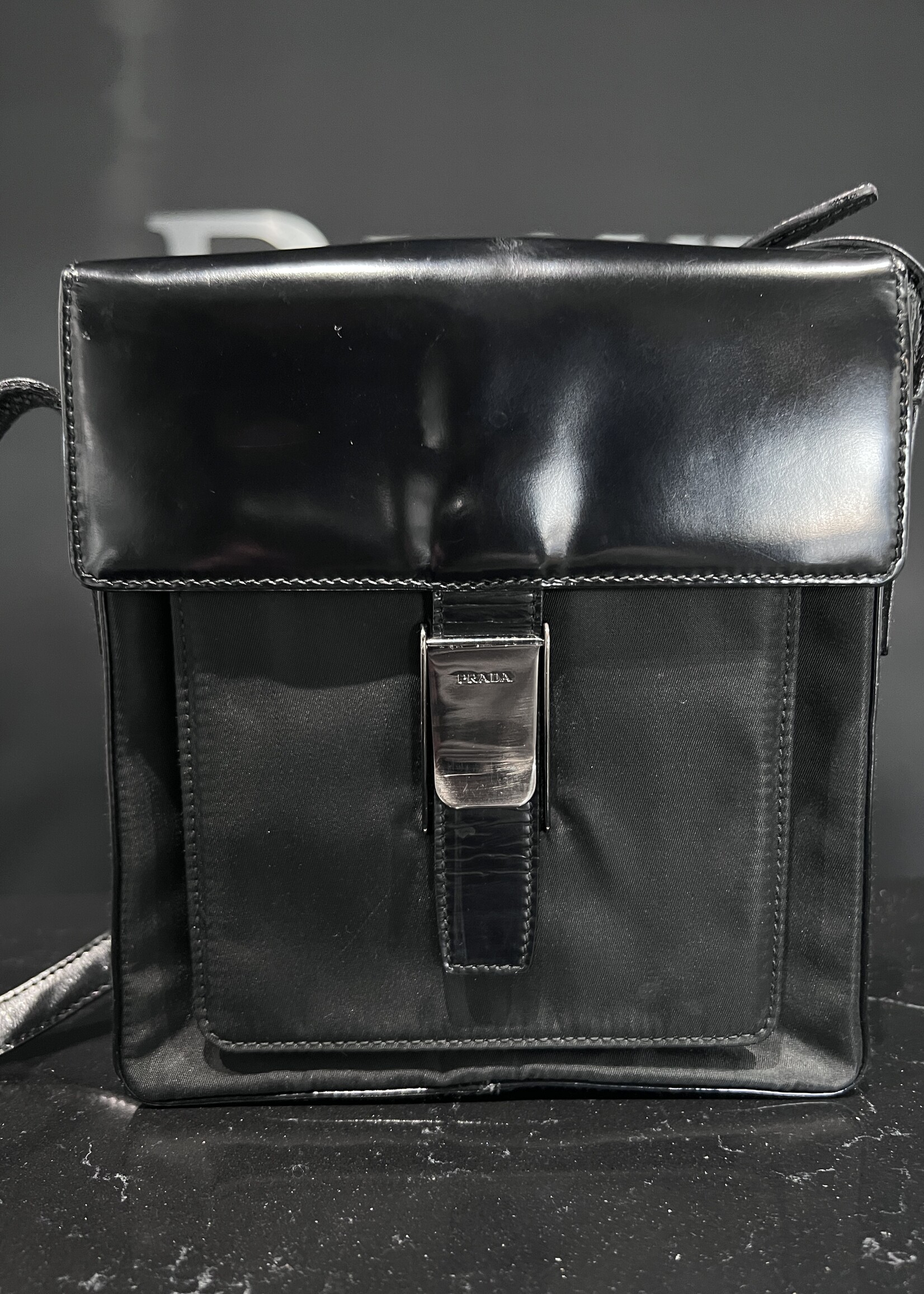 Prada SOLD - Prada Nylon Black Shoulder Bag