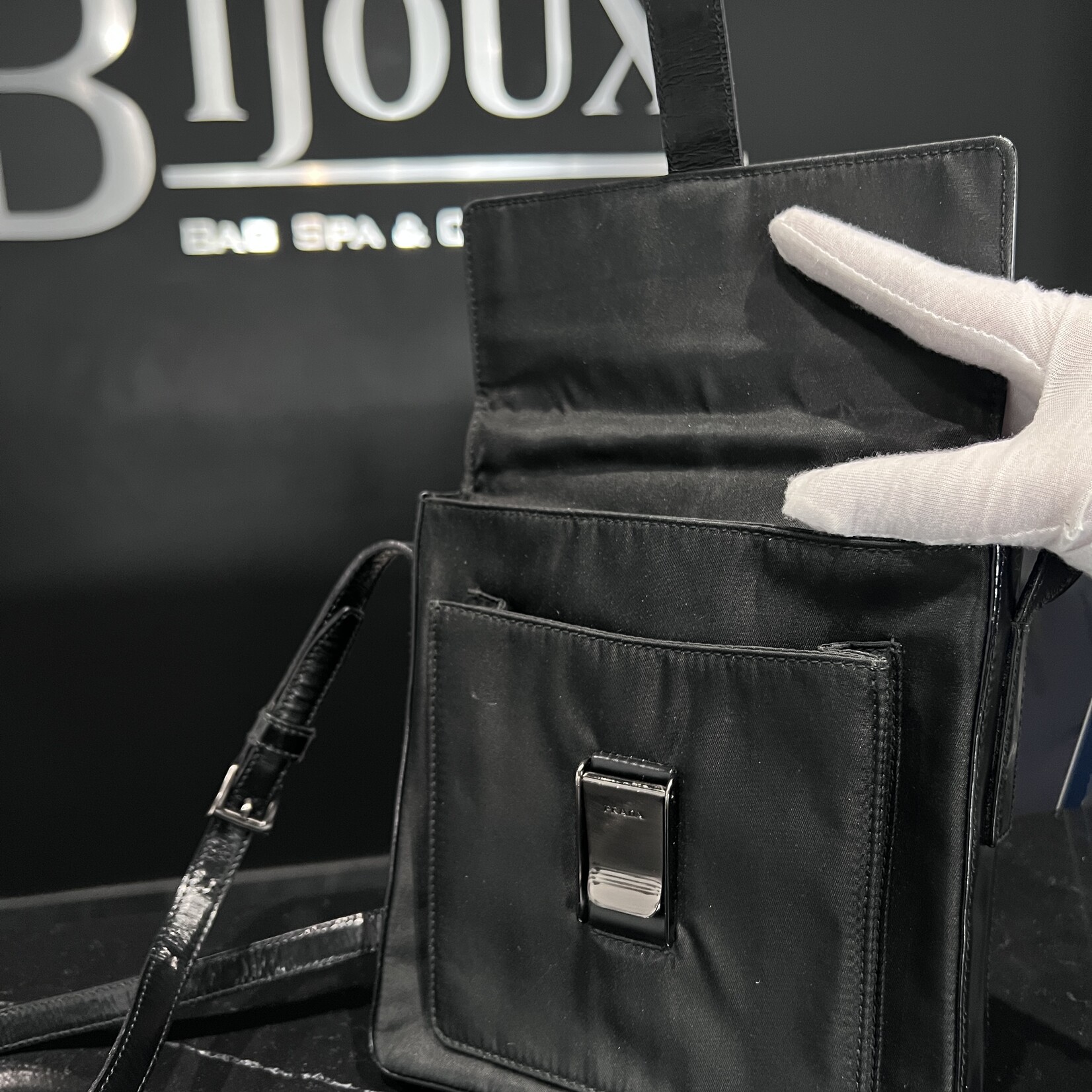 Prada SOLD - Prada Nylon Black Shoulder Bag