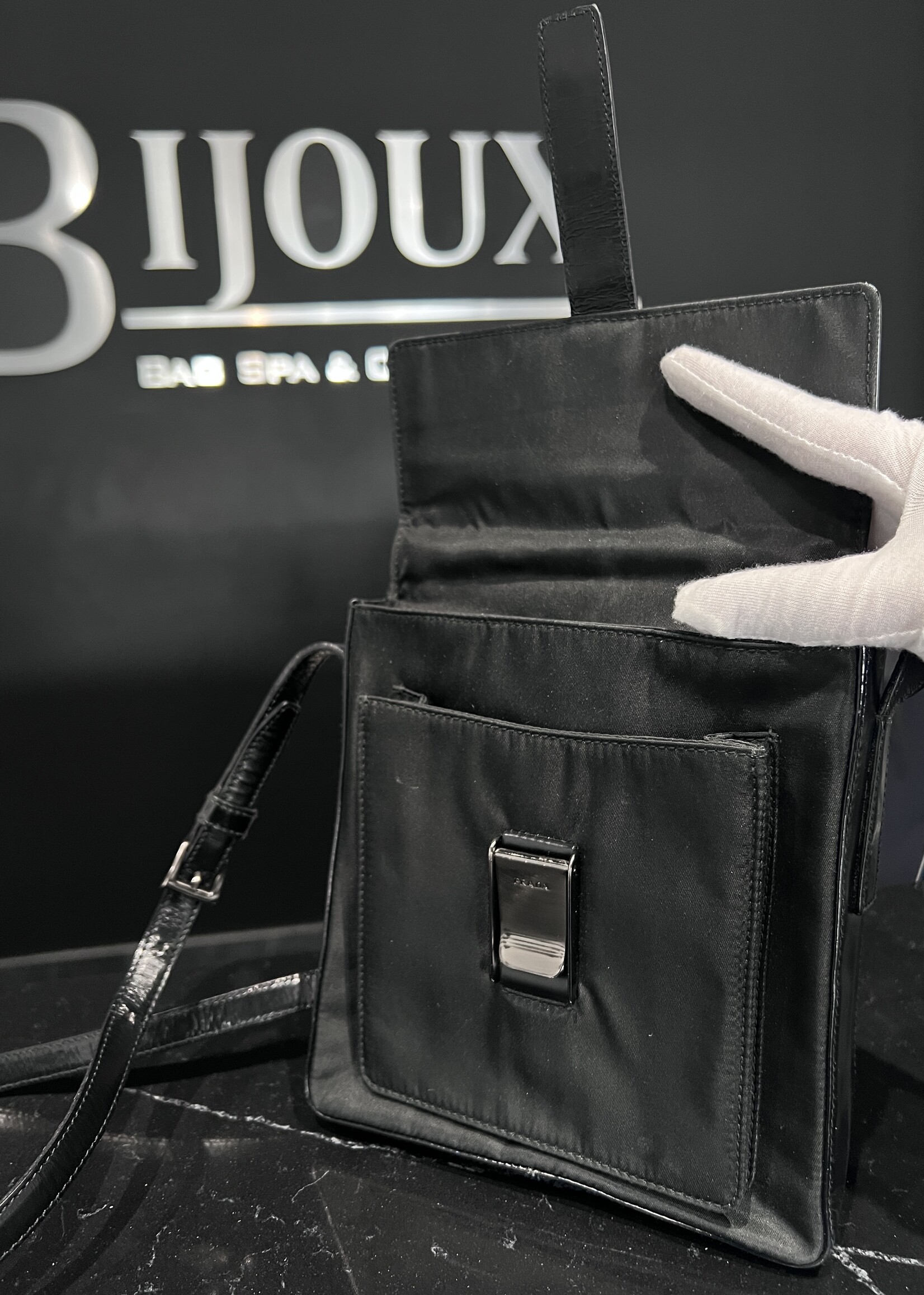 Prada SOLD - Prada Nylon Black Shoulder Bag