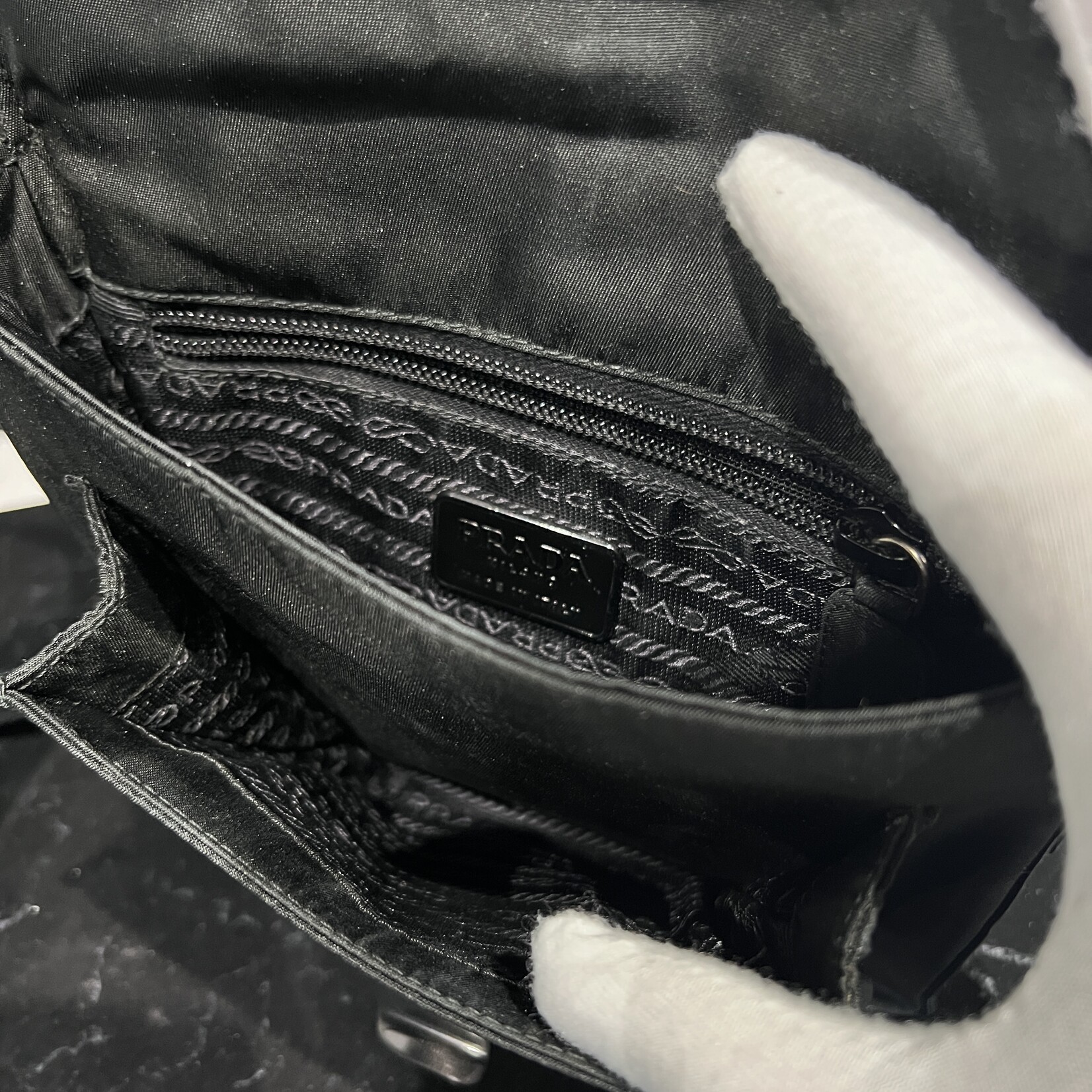 Prada Prada Nylon Black Shoulder Bag