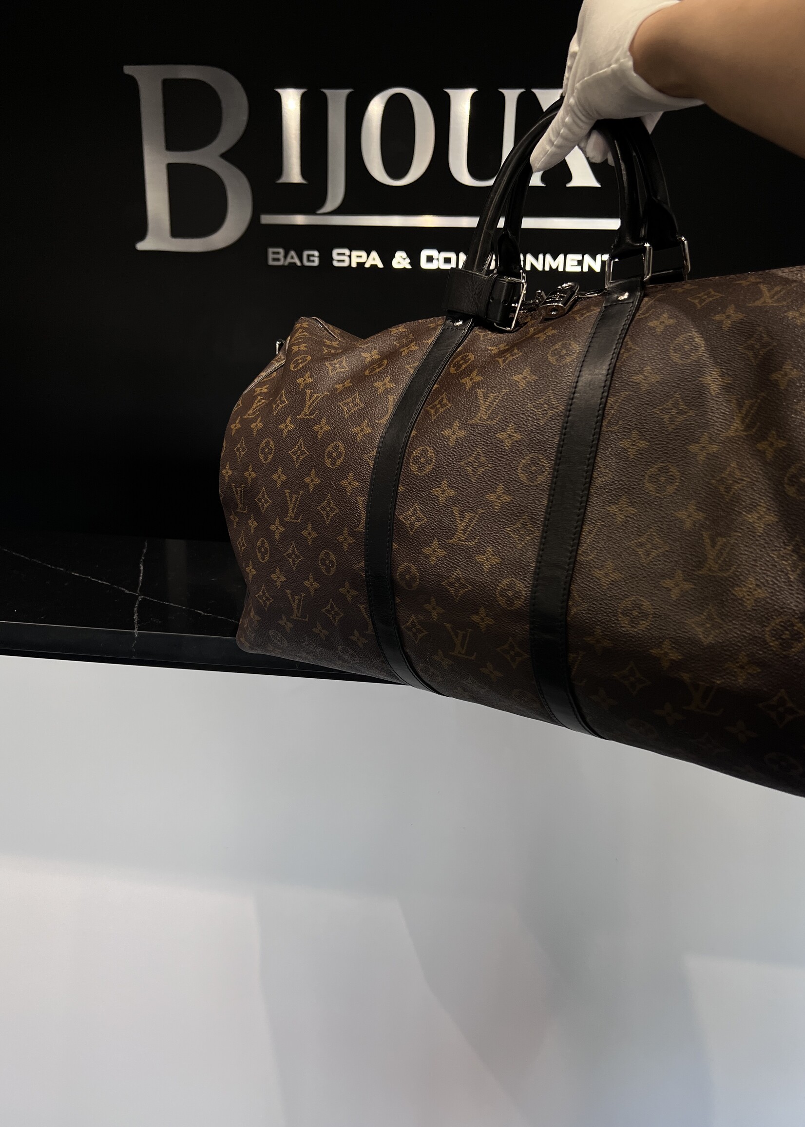 Louis Vuitton SOLD - Louis Vuitton Keepall 55 Monogram Macassar