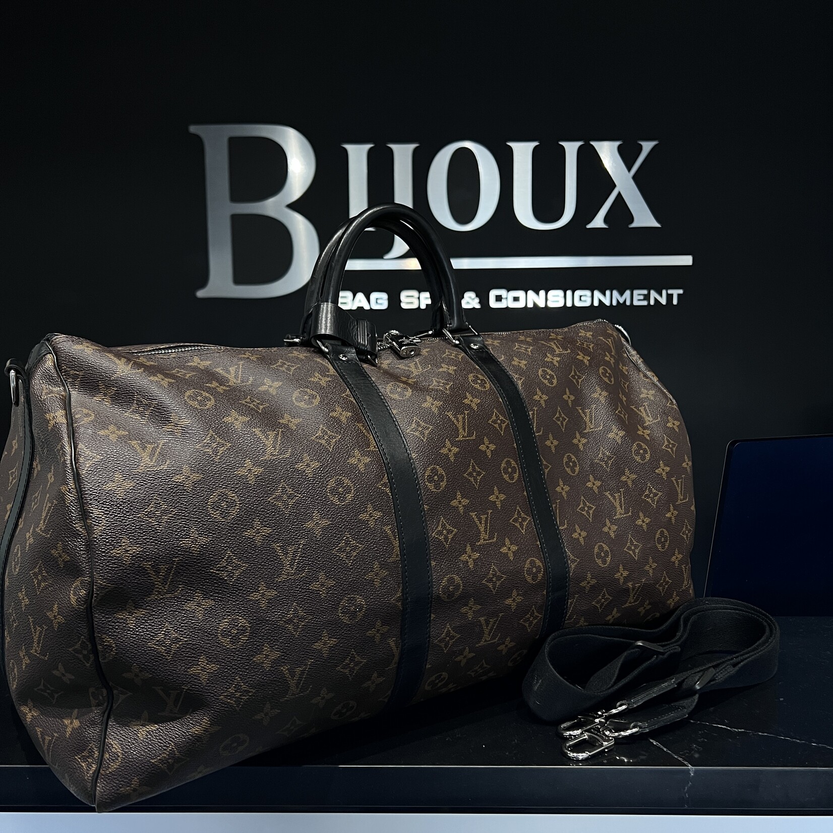 Louis Vuitton SOLD - Louis Vuitton Keepall 55 Monogram Macassar