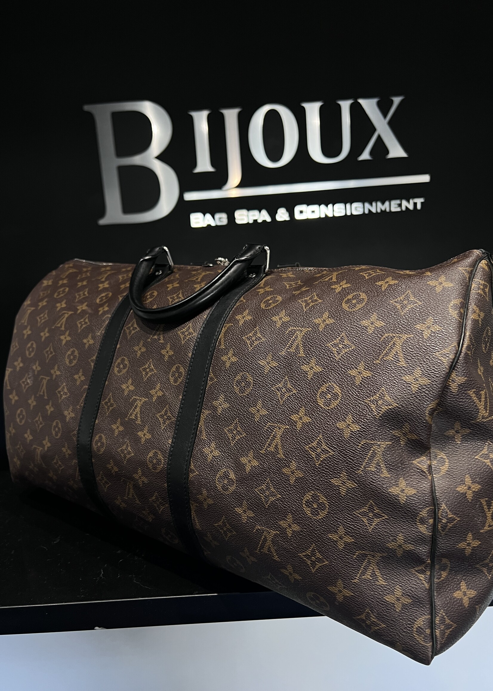 Louis Vuitton SOLD - Louis Vuitton Keepall 55 Monogram Macassar