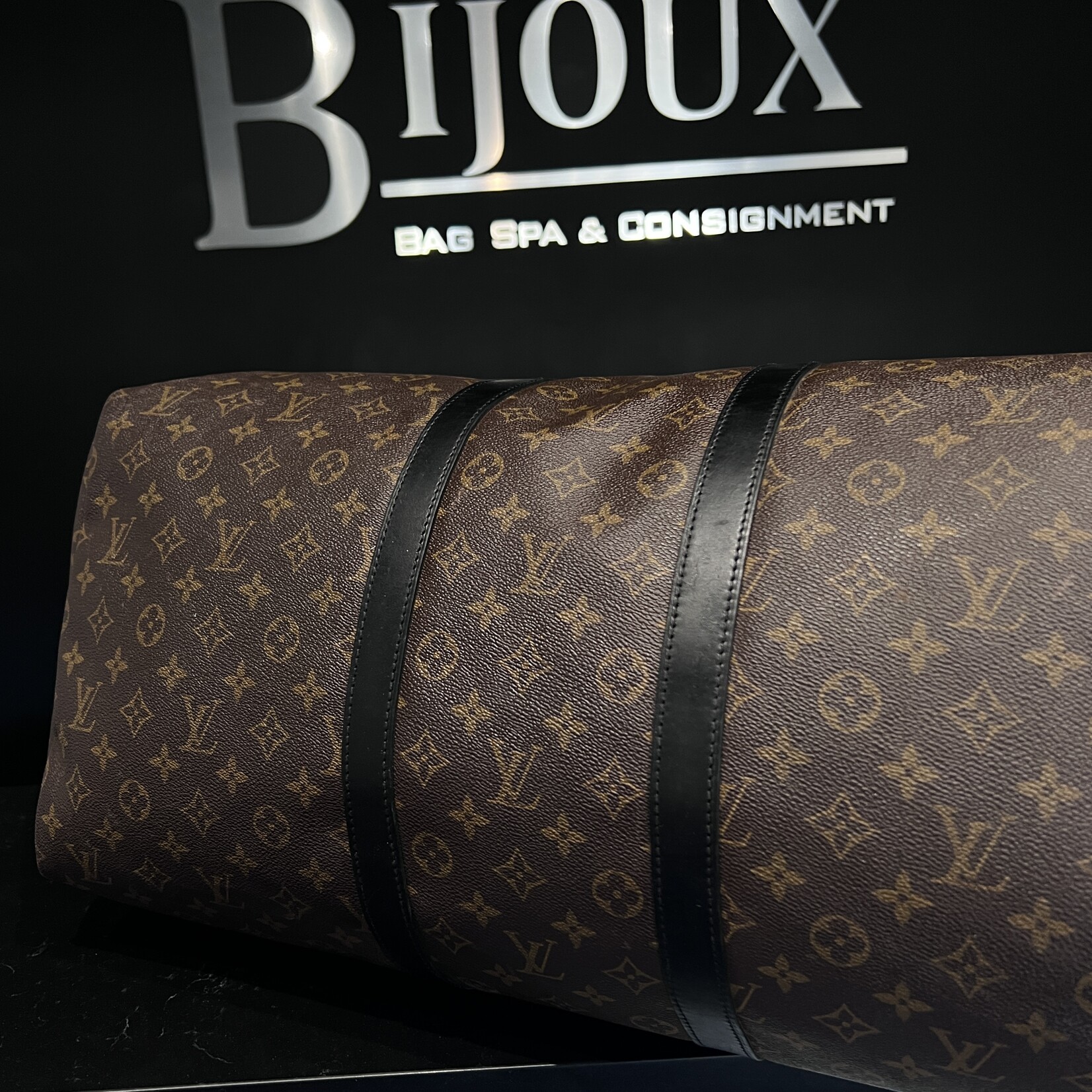 Louis Vuitton SOLD - Louis Vuitton Keepall 55 Monogram Macassar