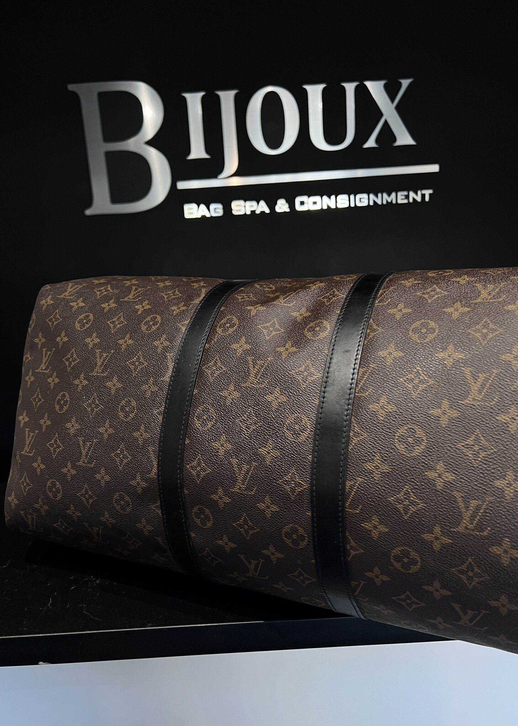 Louis Vuitton SOLD - Louis Vuitton Keepall 55 Monogram Macassar