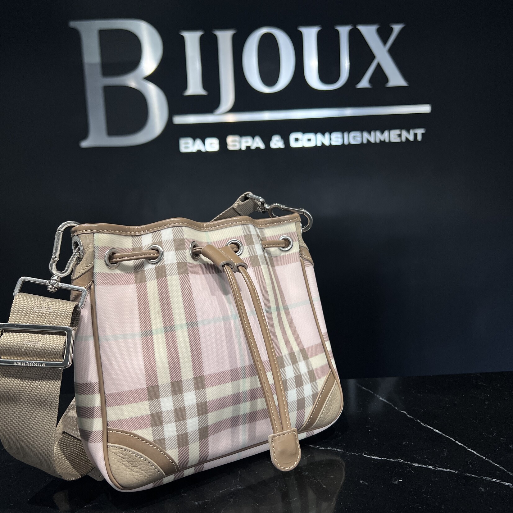 Burberry SOLD- Burberry Candy Check Crossbody