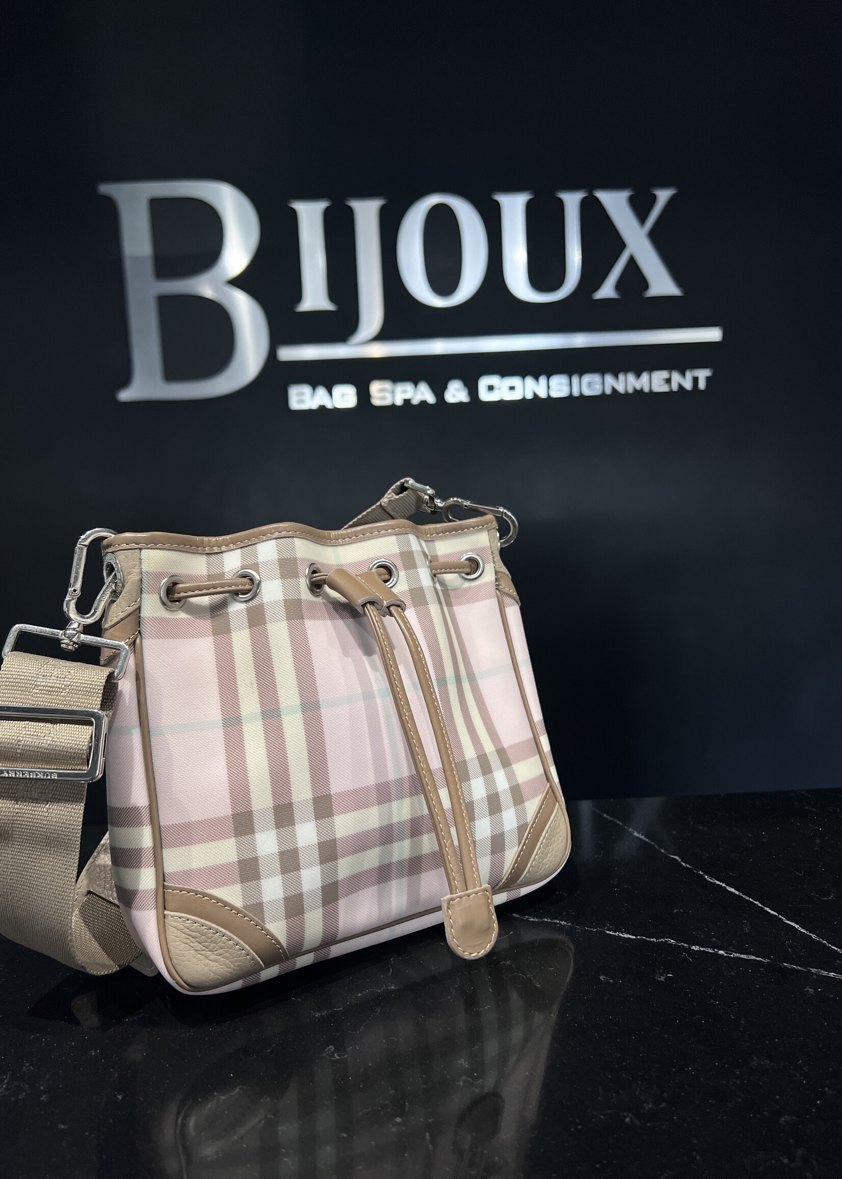 Burberry SOLD- Burberry Candy Check Crossbody
