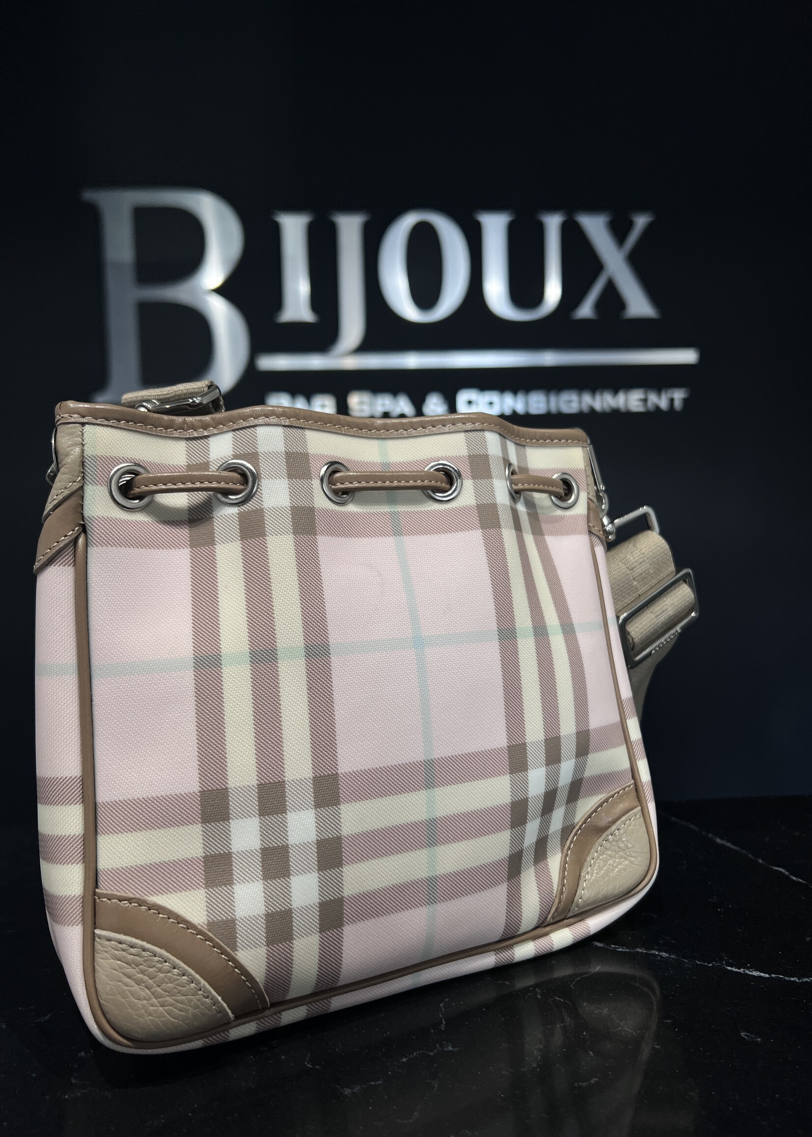 Burberry SOLD- Burberry Candy Check Crossbody