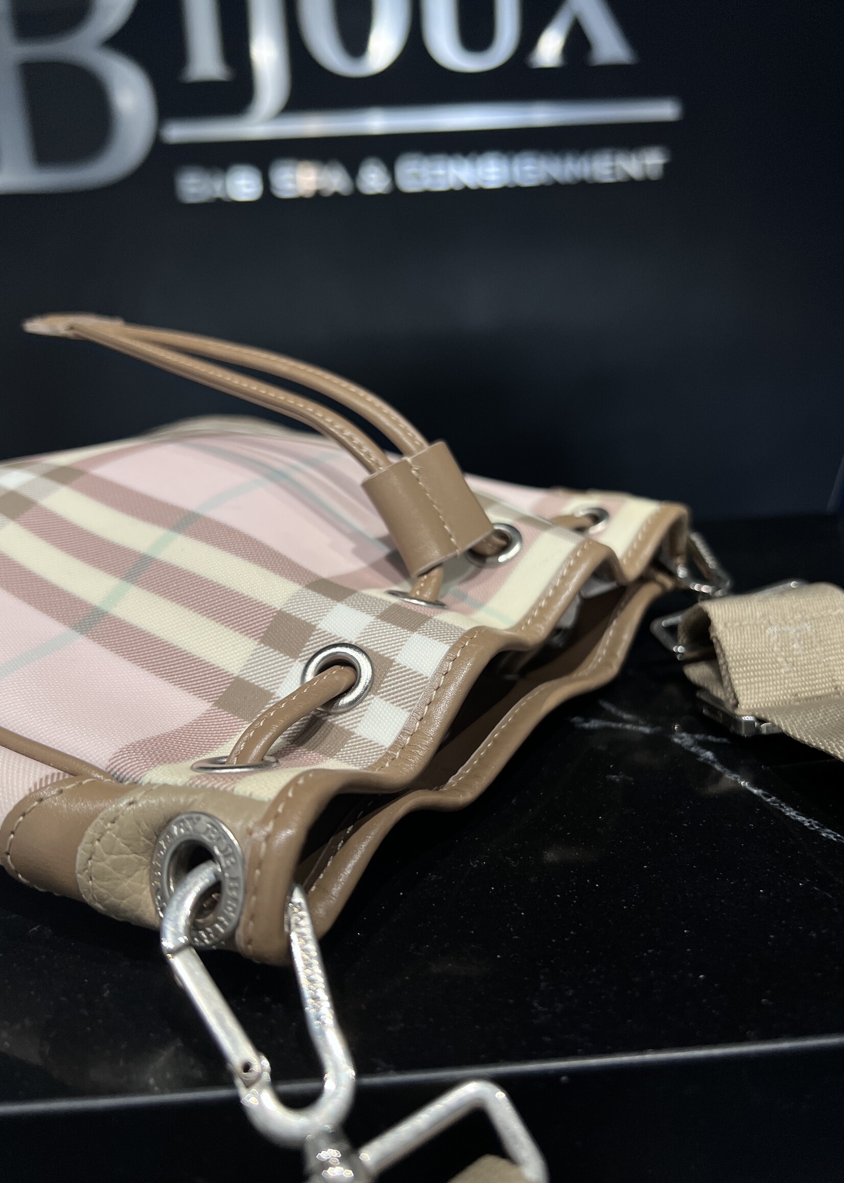 Burberry SOLD- Burberry Candy Check Crossbody