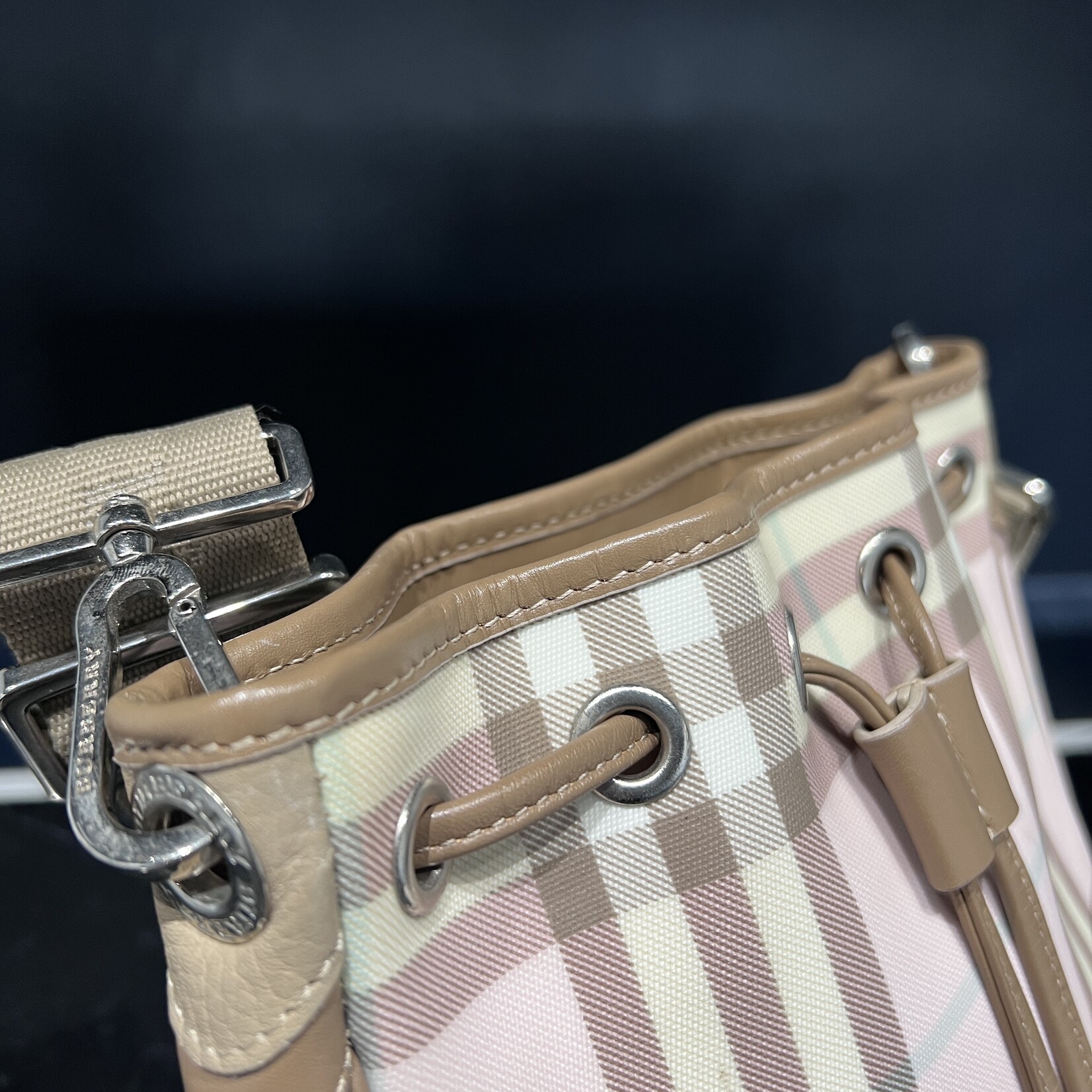 Burberry SOLD- Burberry Candy Check Crossbody