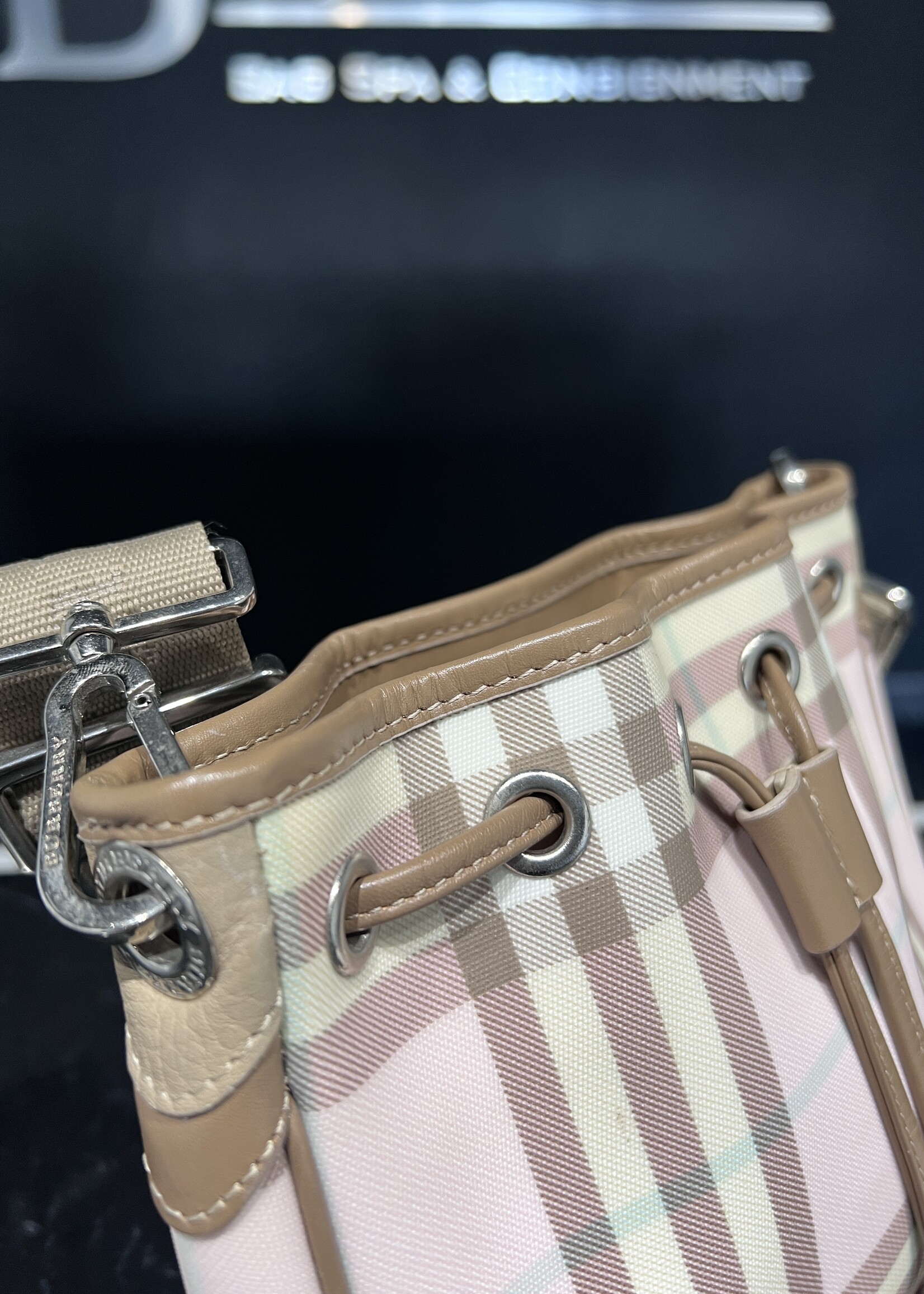 Burberry SOLD- Burberry Candy Check Crossbody