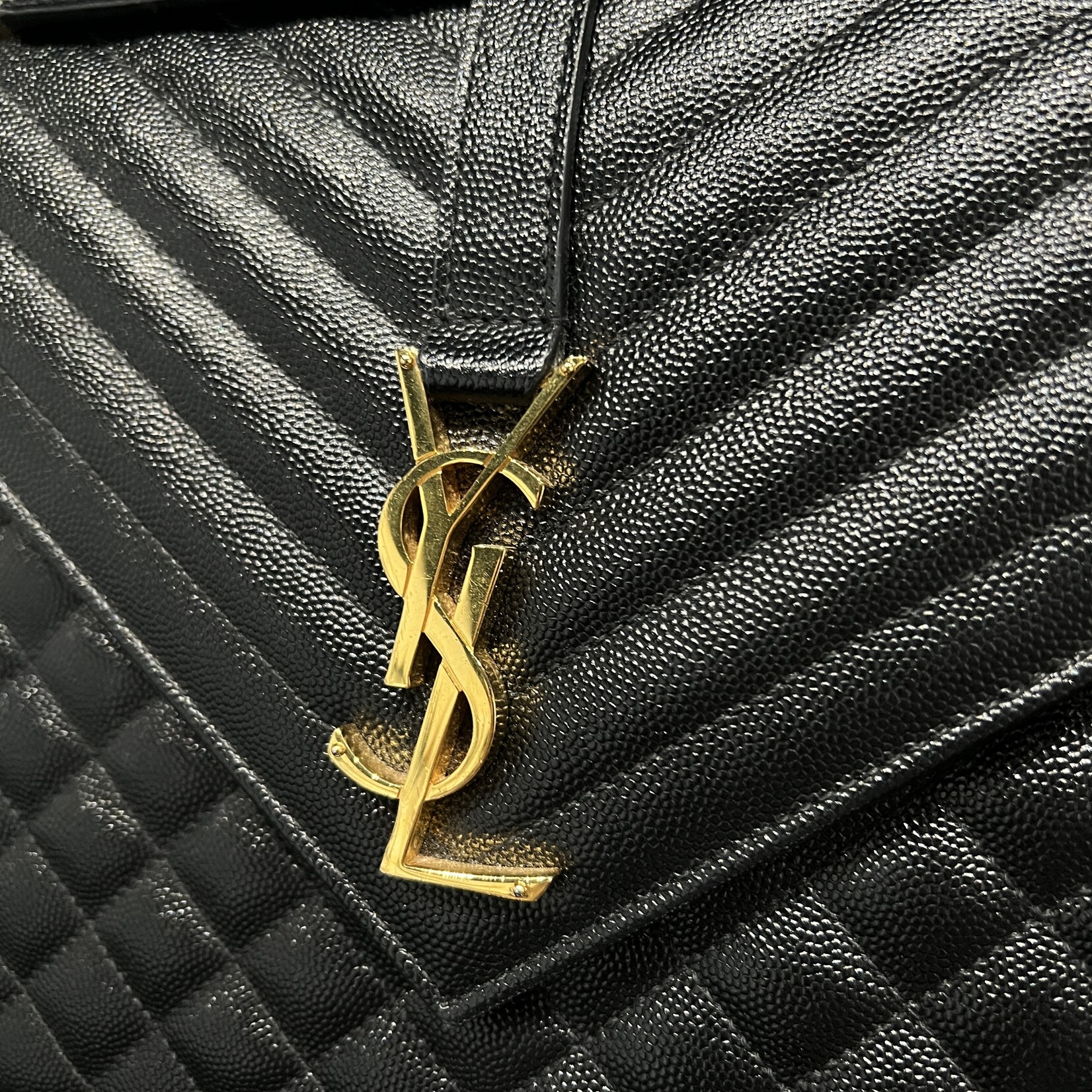 Saint Laurent Saint Laurent Large Black Flap Bag