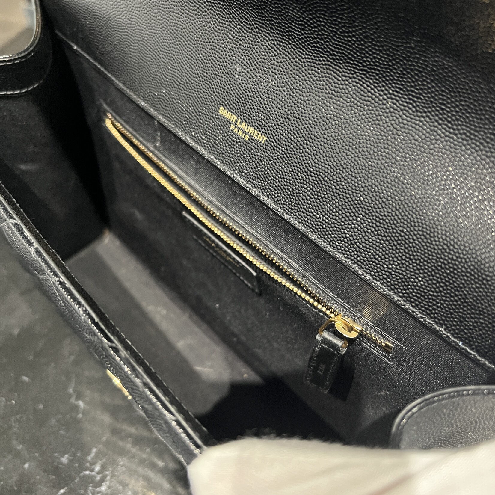 Saint Laurent Saint Laurent Large Black Flap Bag