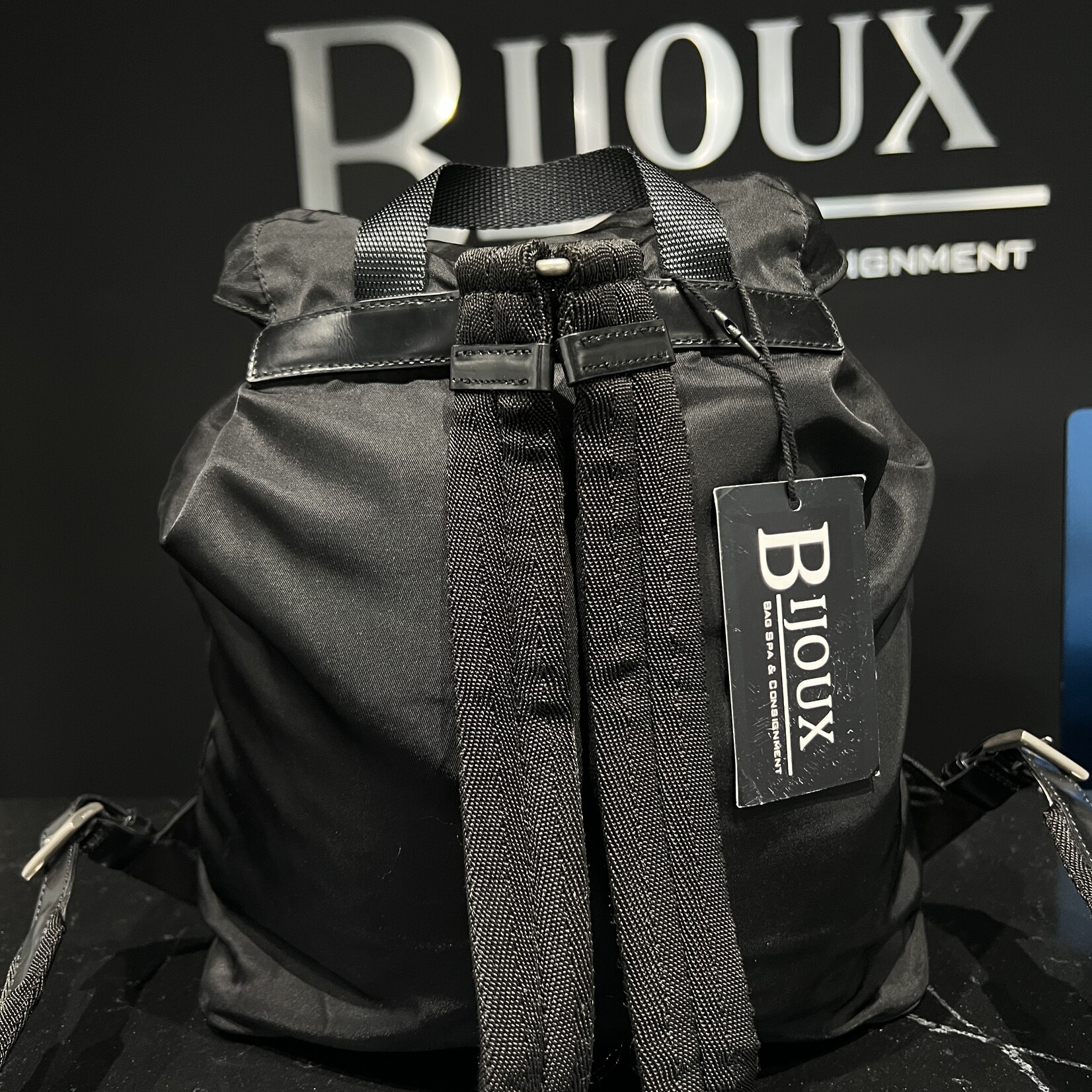 Prada SOLD- Prada Black Vela Nylon Backpack