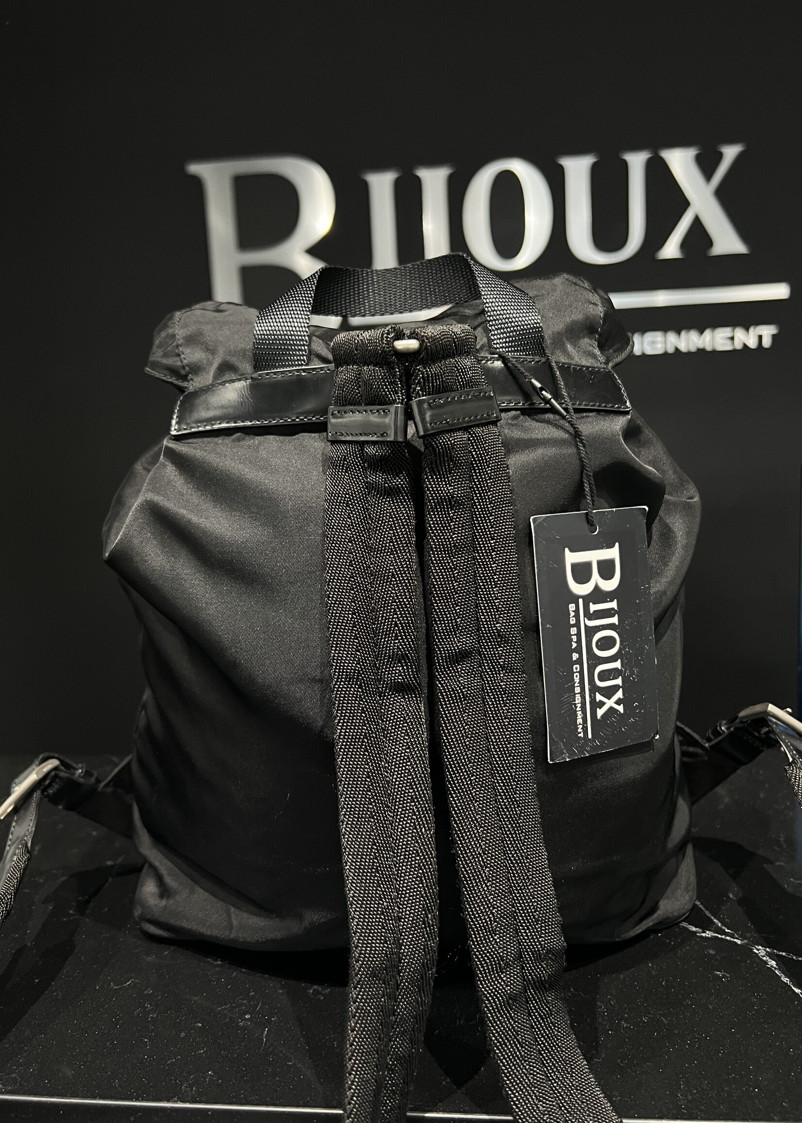 Prada SOLD- Prada Black Vela Nylon Backpack