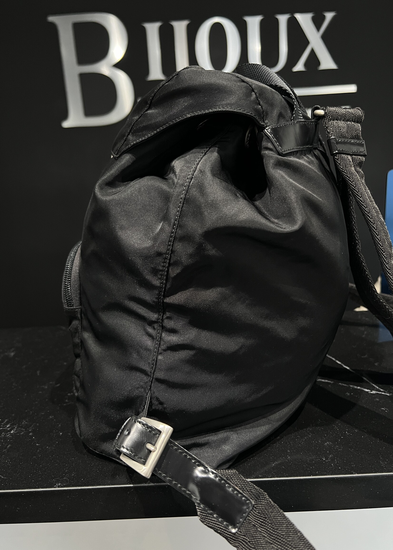Prada SOLD- Prada Black Vela Nylon Backpack