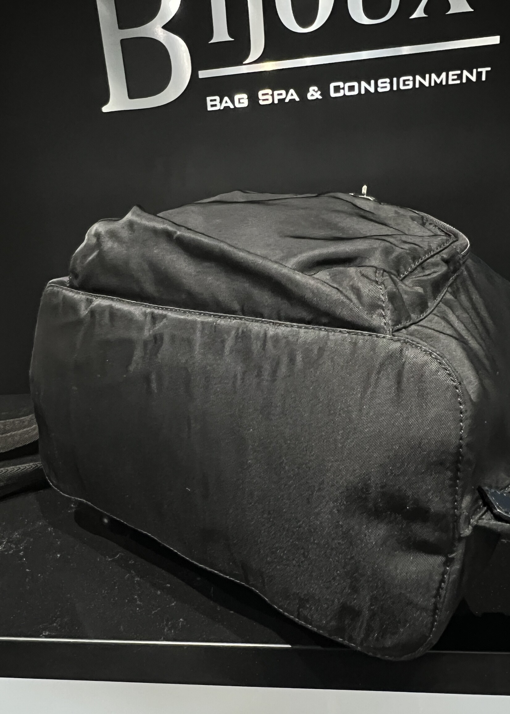 Prada SOLD- Prada Black Vela Nylon Backpack