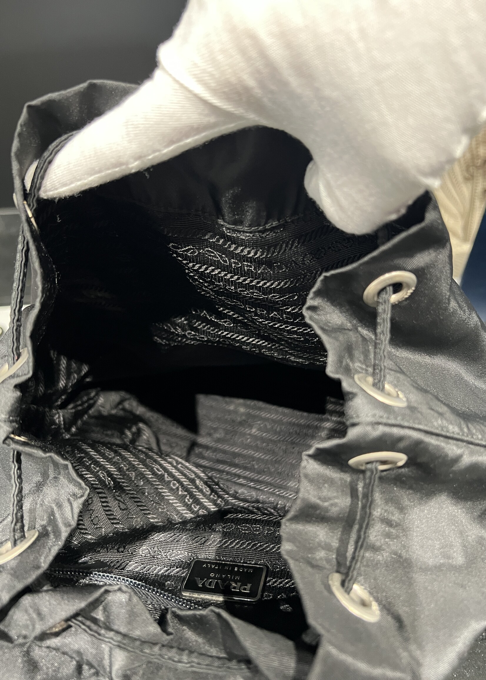 Prada SOLD- Prada Black Vela Nylon Backpack