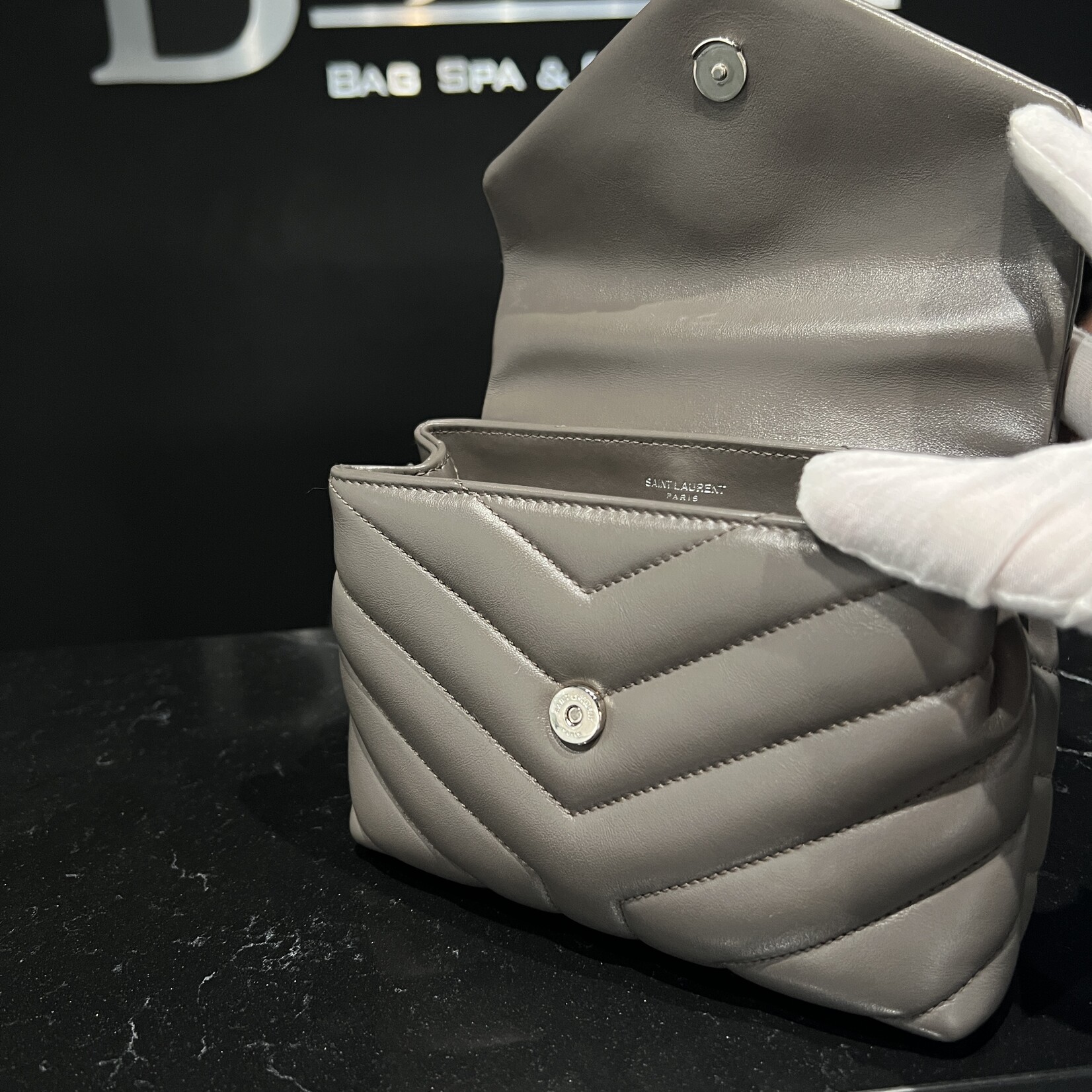 Saint Laurent SOLD - Saint Laurent Grey LouLou Toy