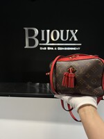 Louis Vuitton SOLD - Louis Vuitton Red Monogram Saintonge