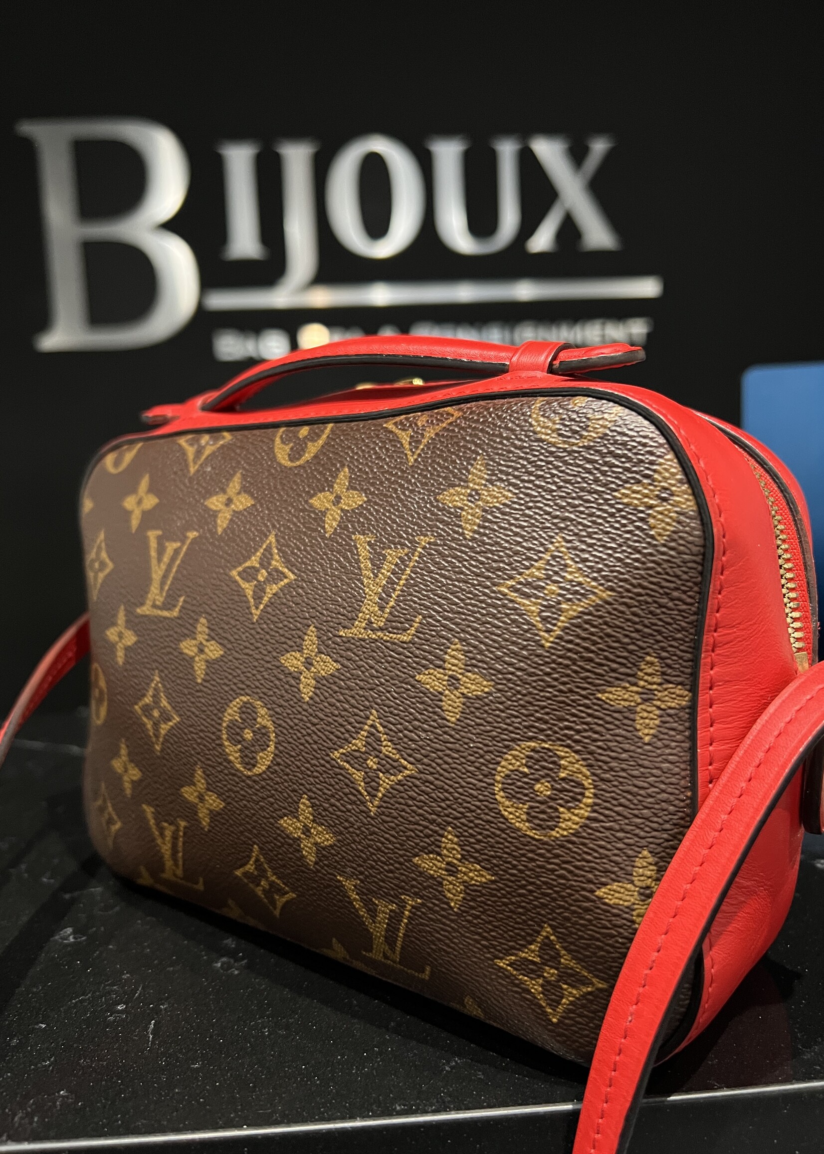 Louis Vuitton SOLD - Louis Vuitton Red Monogram Saintonge