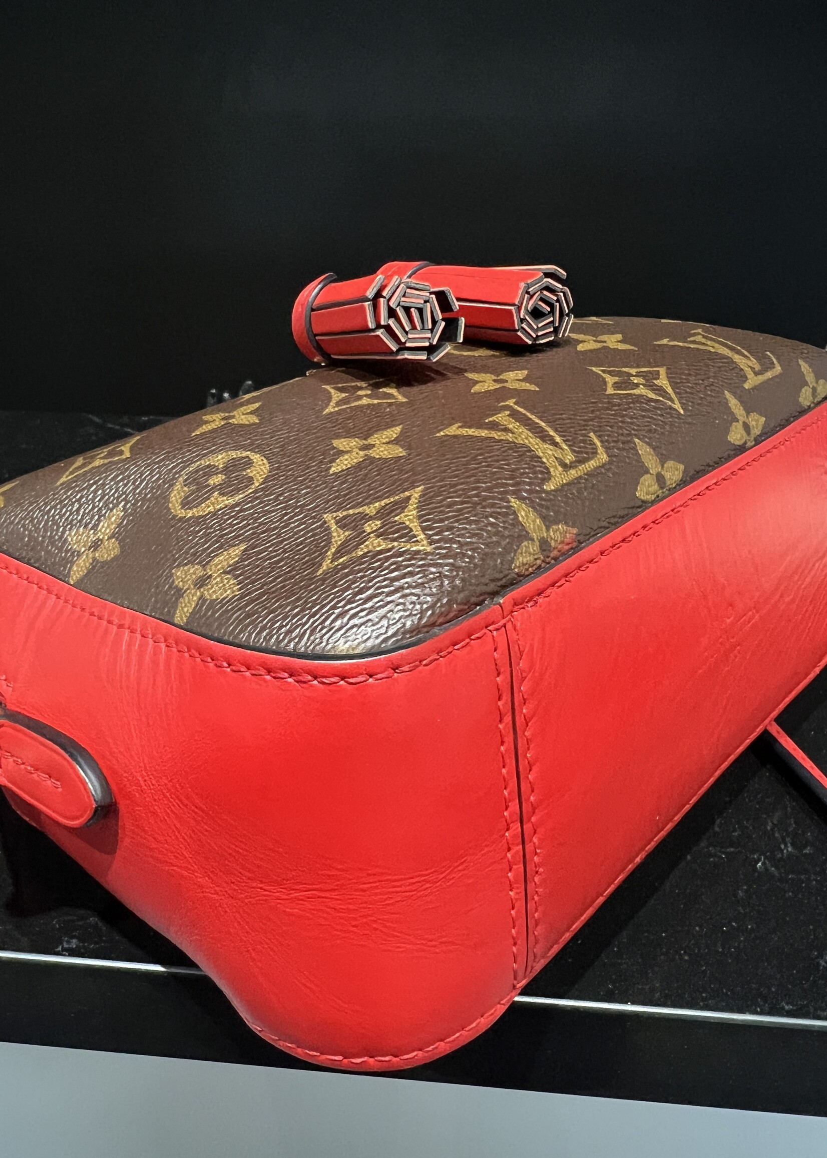 Louis Vuitton SOLD - Louis Vuitton Red Monogram Saintonge