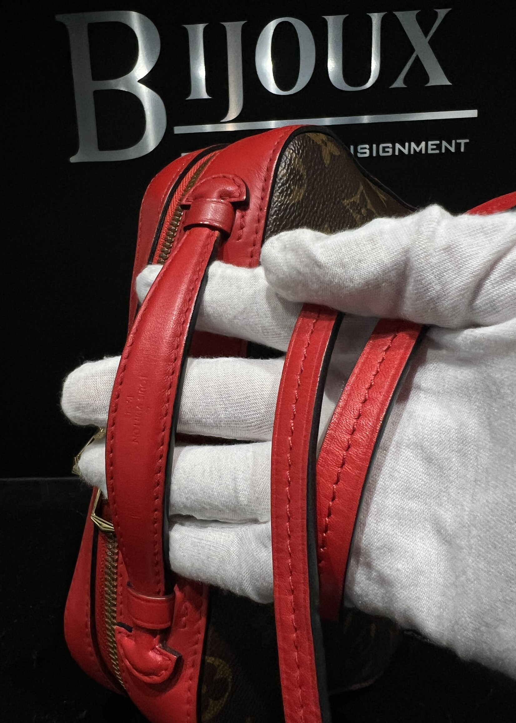 Louis Vuitton SOLD - Louis Vuitton Red Monogram Saintonge