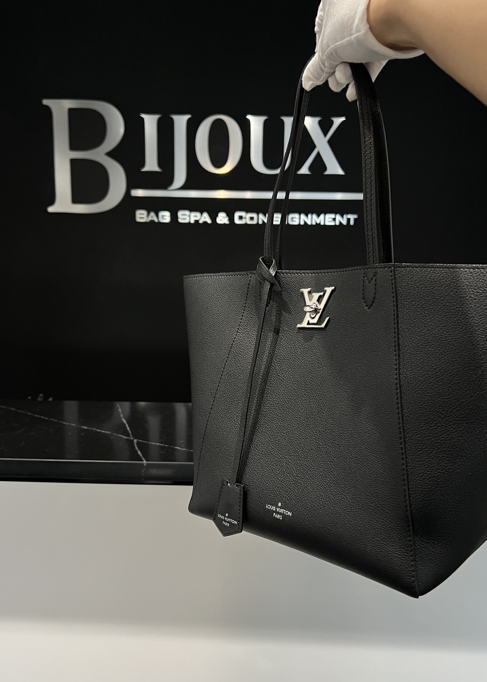 Louis Vuitton SOLD - Louis Vuitton Black Cabas Lock Me