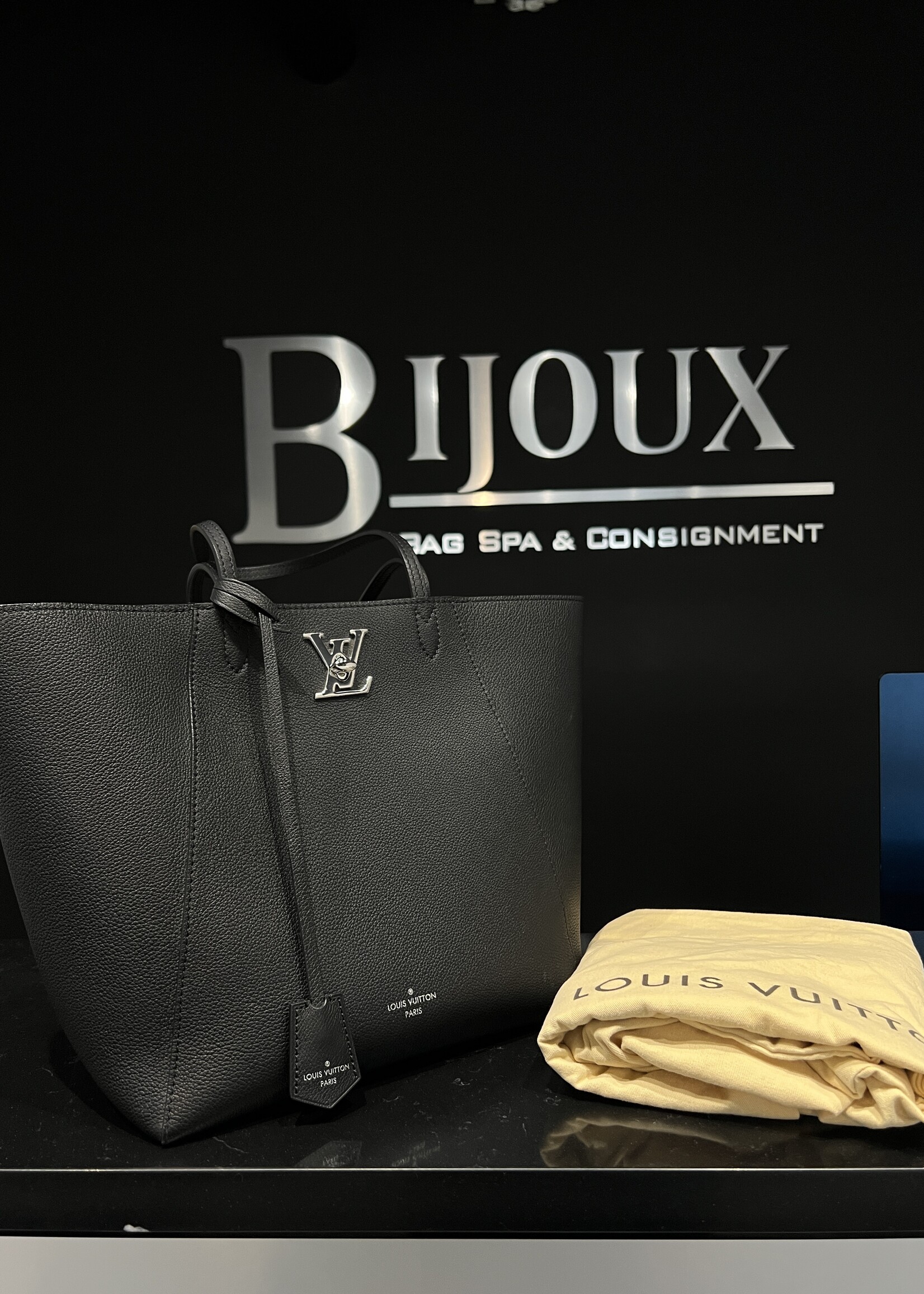 Louis Vuitton SOLD - Louis Vuitton Black Cabas Lock Me