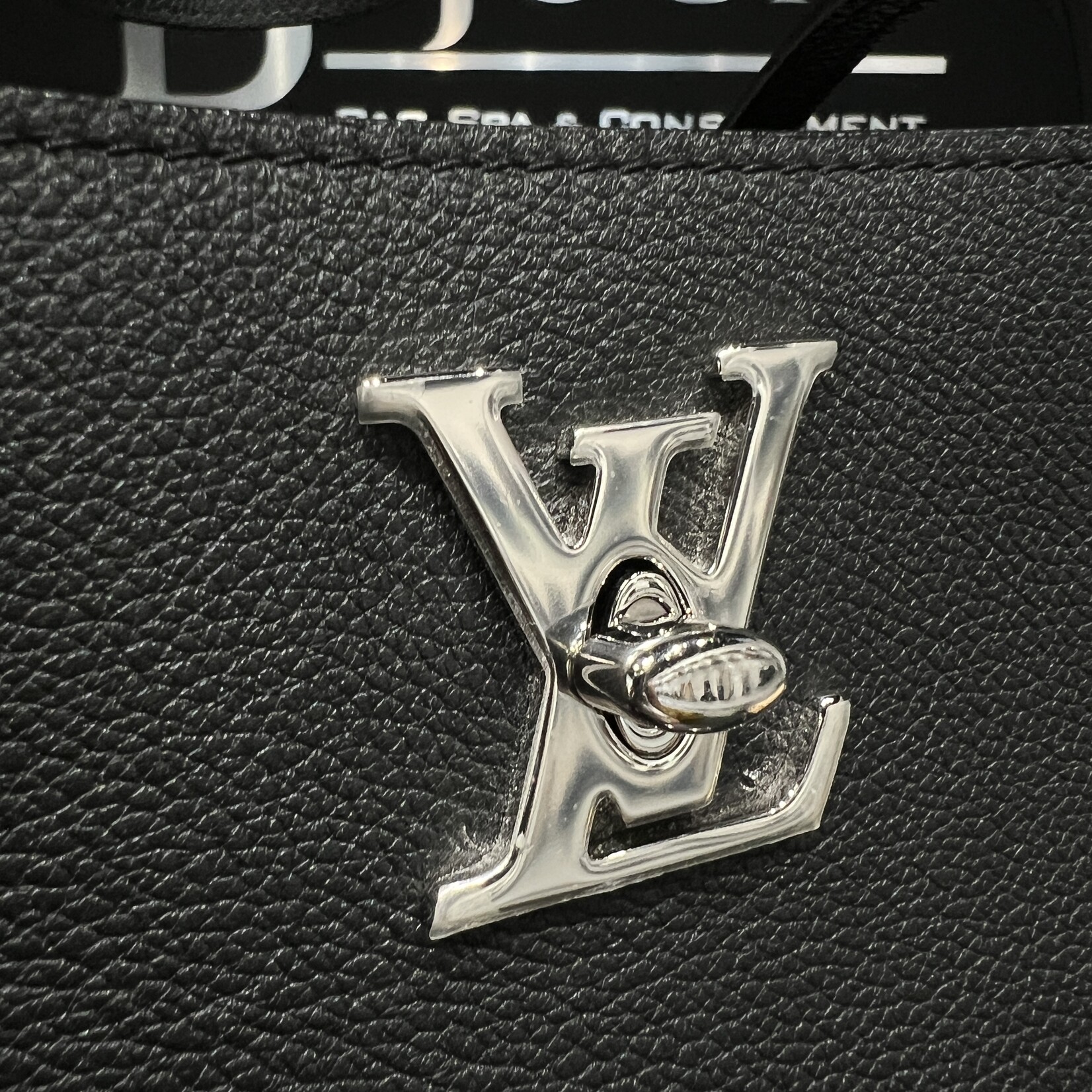 Louis Vuitton Louis Vuitton Black Cabas Lock Me