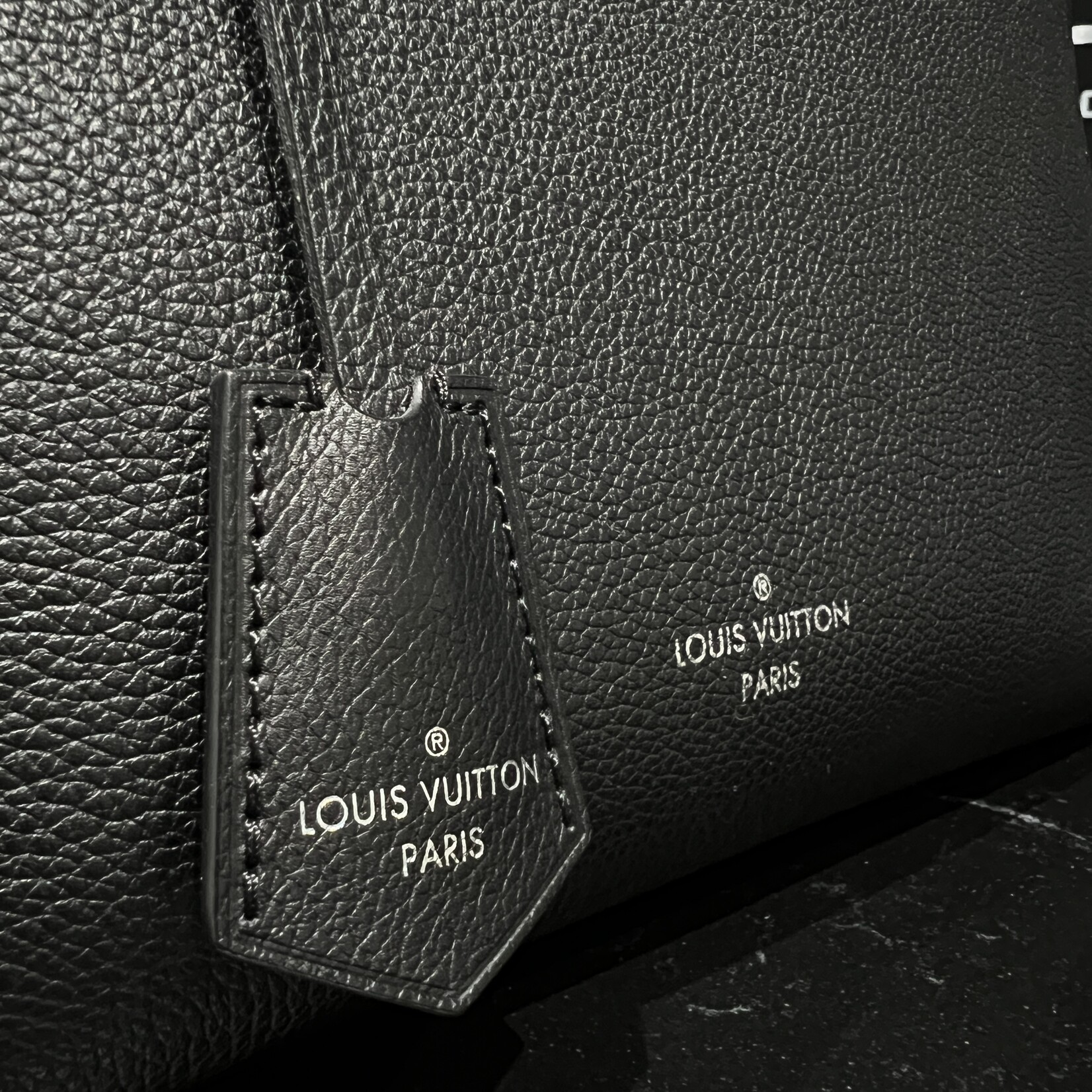 Louis Vuitton Louis Vuitton Black Cabas Lock Me