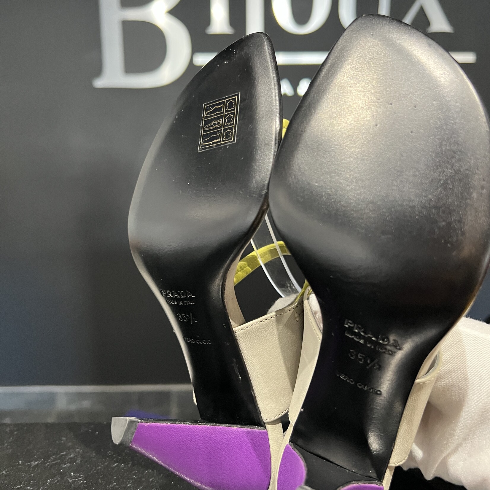 Prada Prada Grey Heels - 35.5