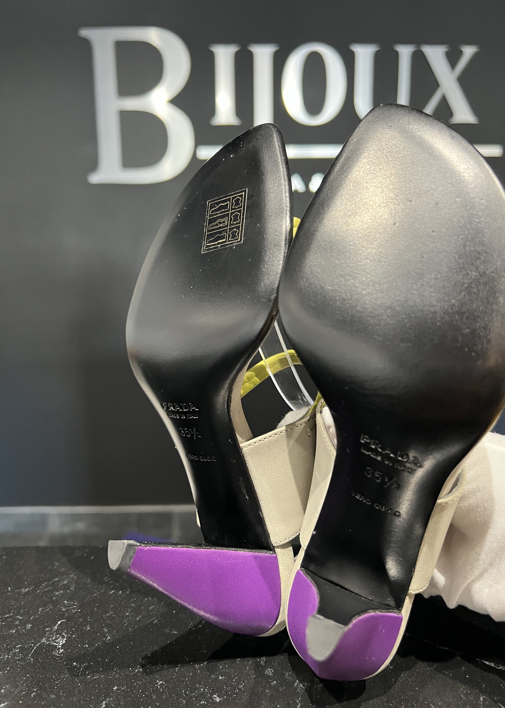 Prada Prada Grey Heels - 35.5