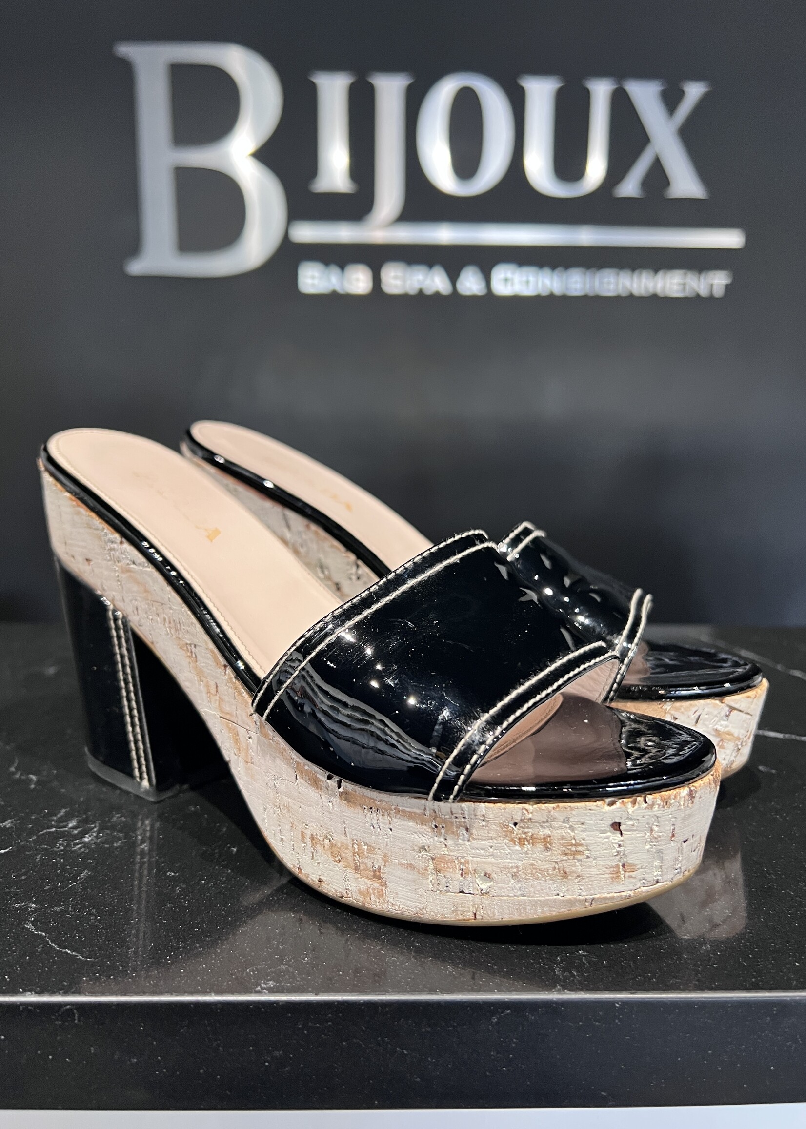 Prada Prada Patent Cork Heels