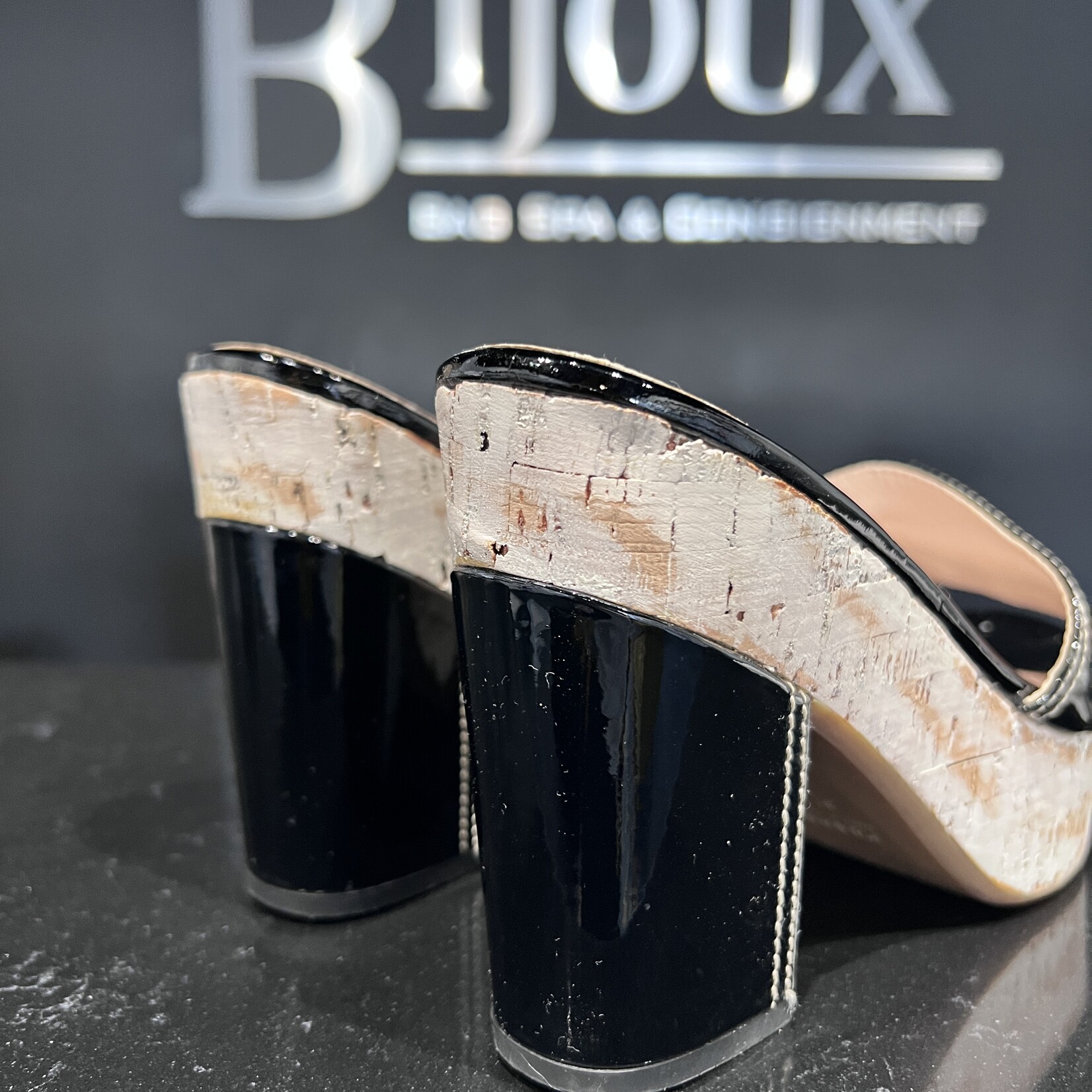 Prada Prada Patent Cork Heels
