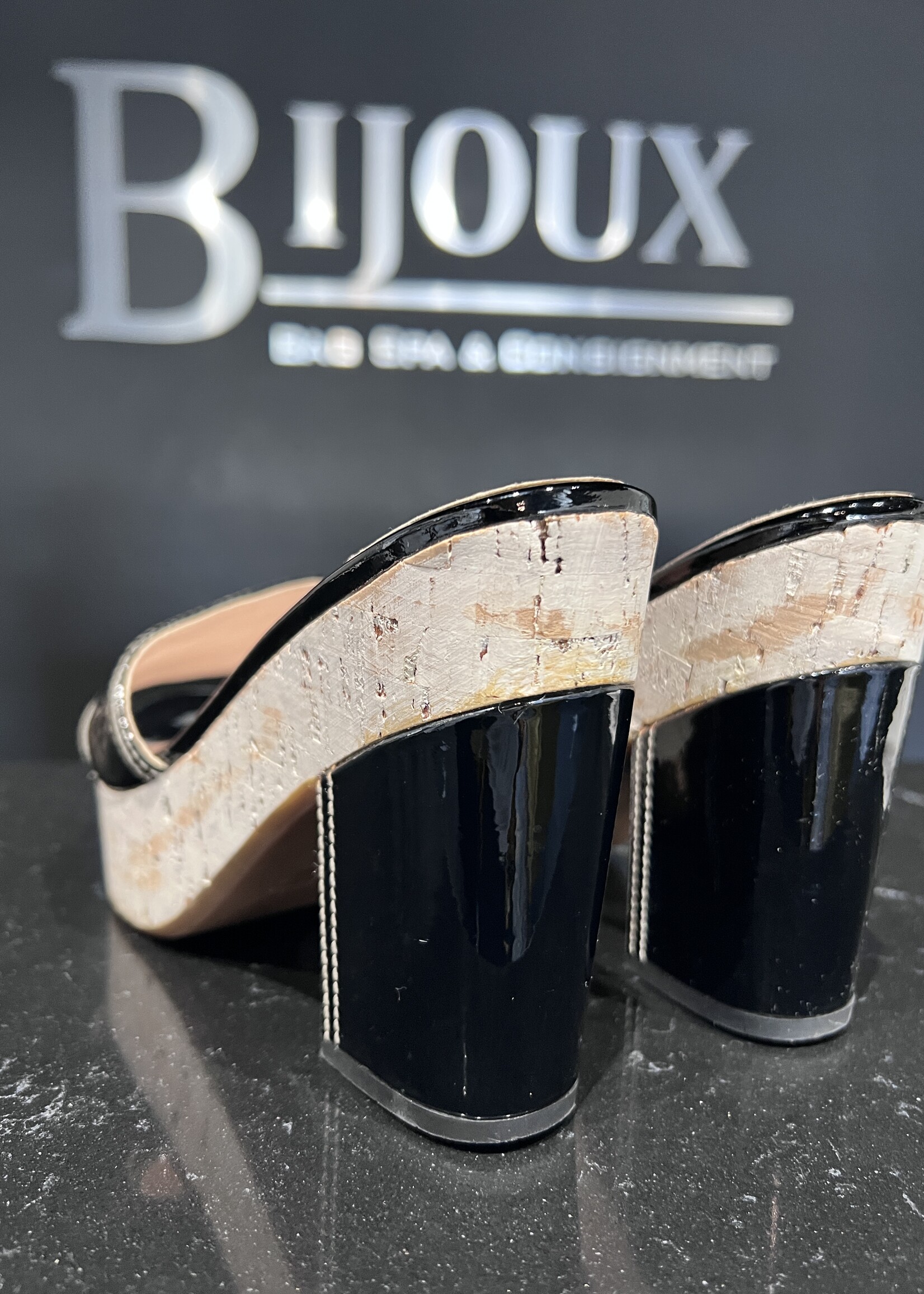 Prada Prada Patent Cork Heels