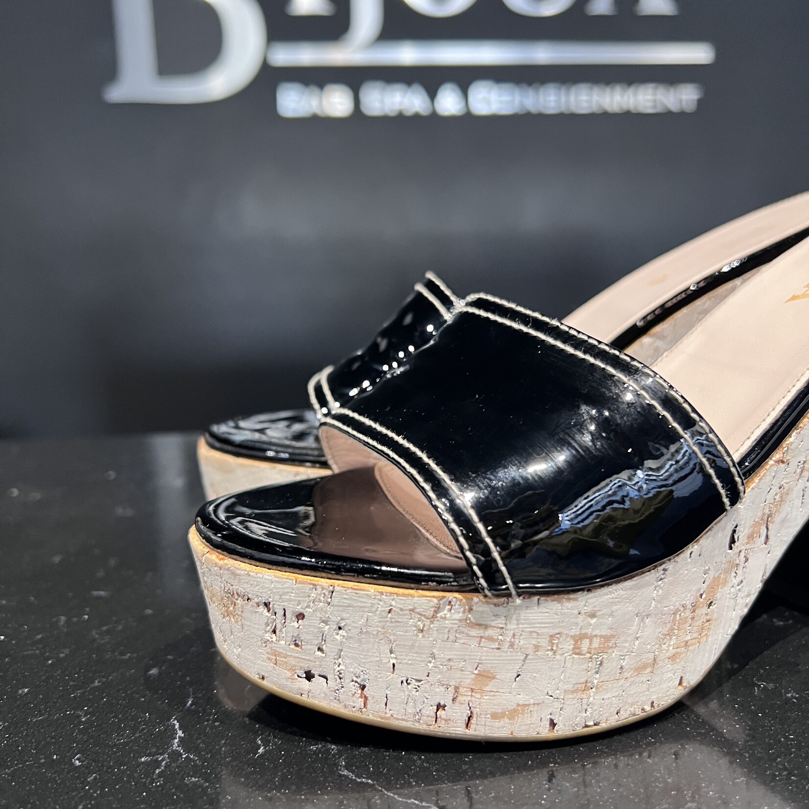 Prada Prada Patent Cork Heels