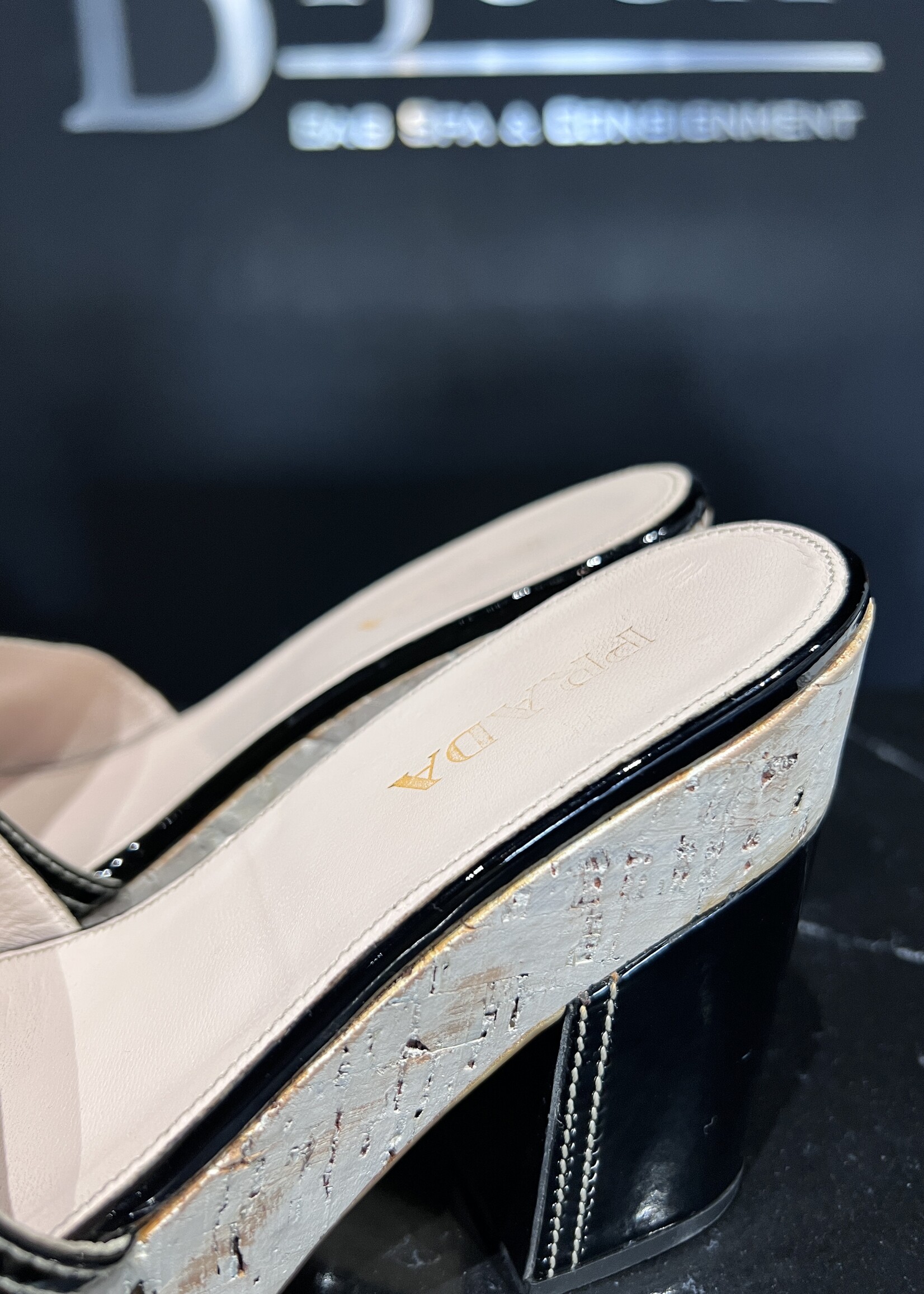 Prada Prada Patent Cork Heels