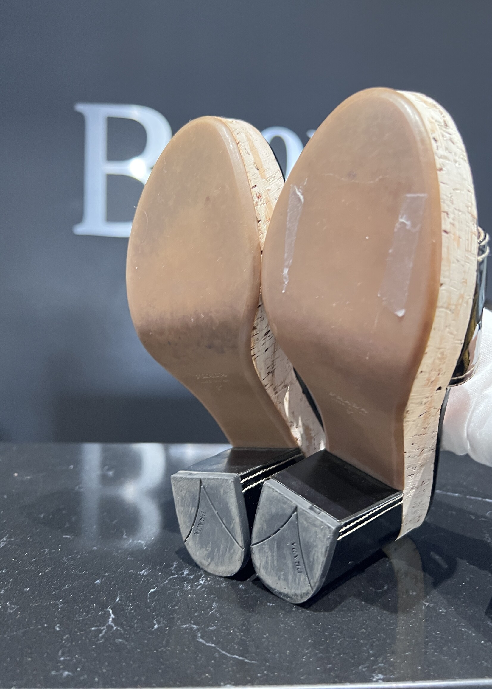 Prada Prada Patent Cork Heels