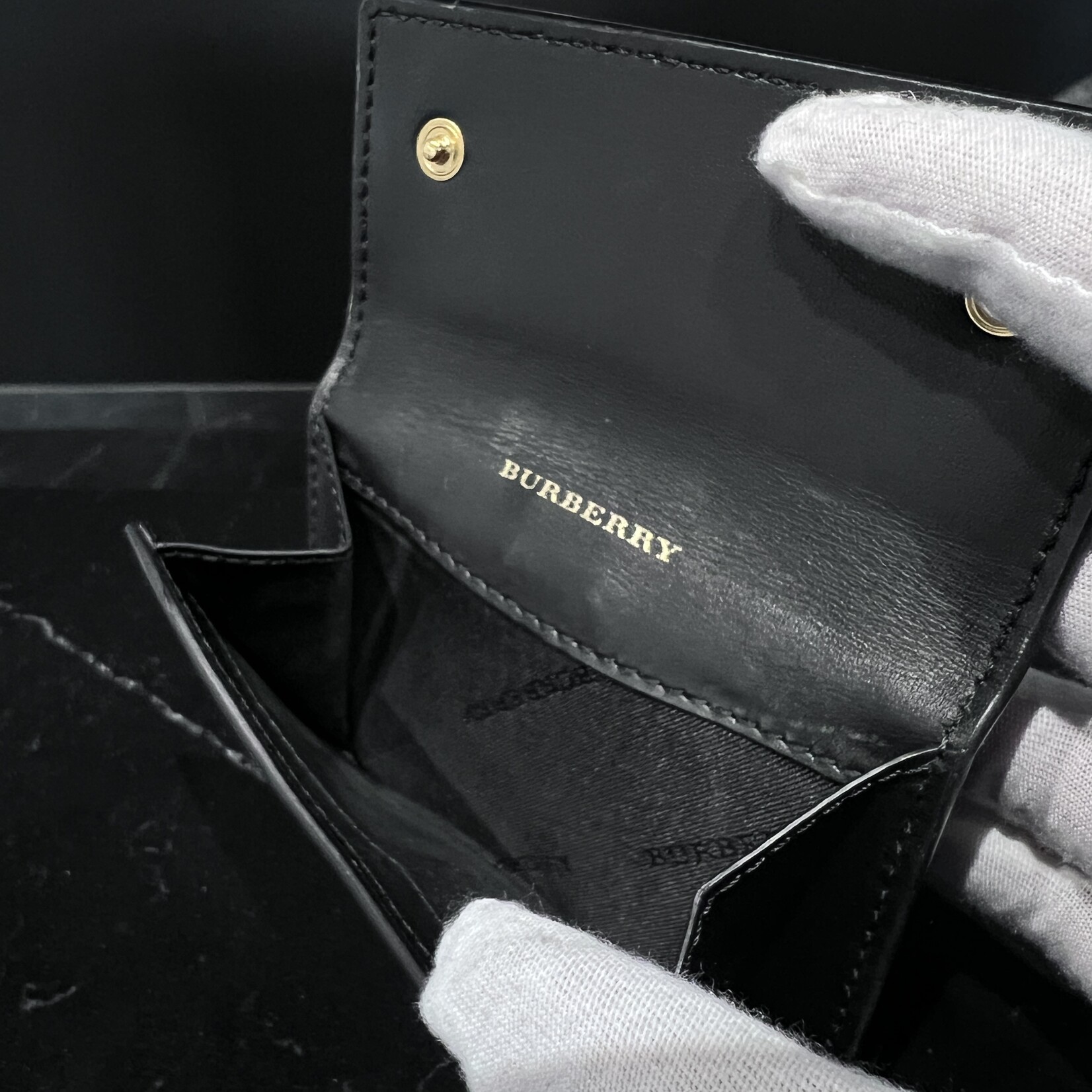 Burberry Burberry Black / Nova Check Coated Canvas Wallet