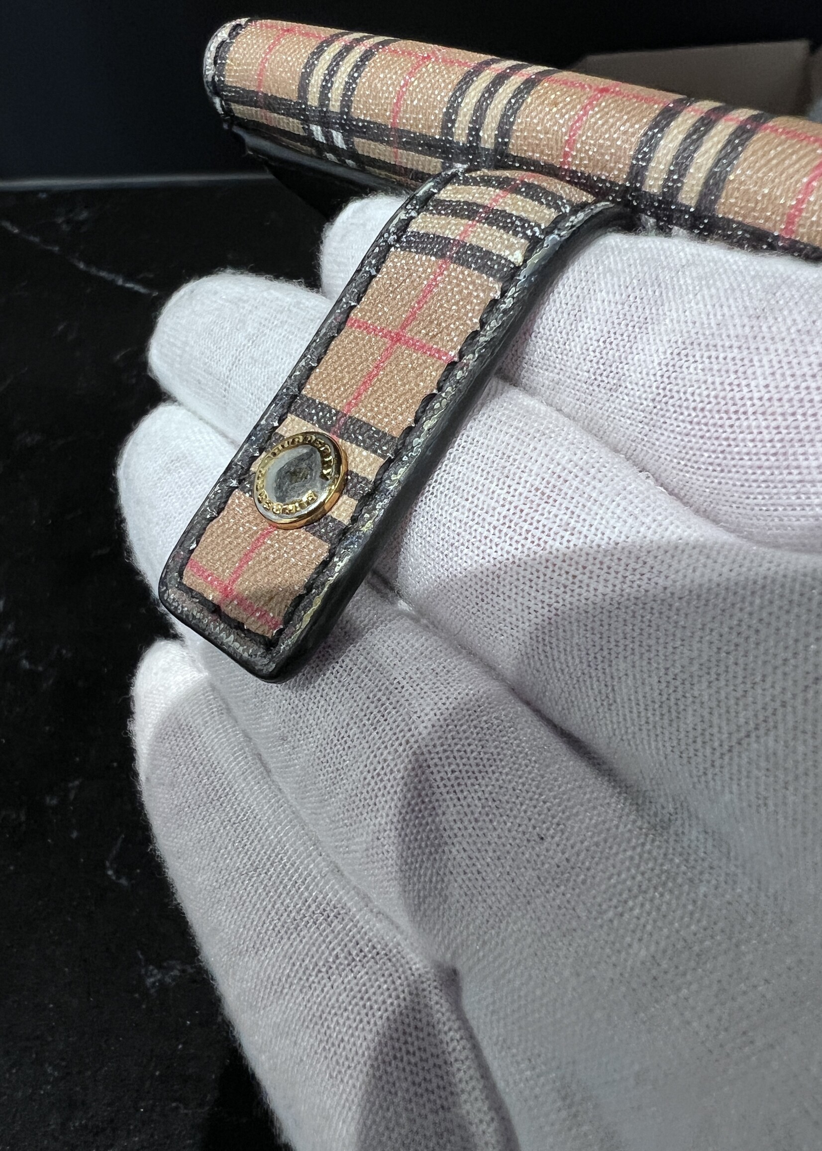 Burberry Burberry Black / Nova Check Coated Canvas Wallet