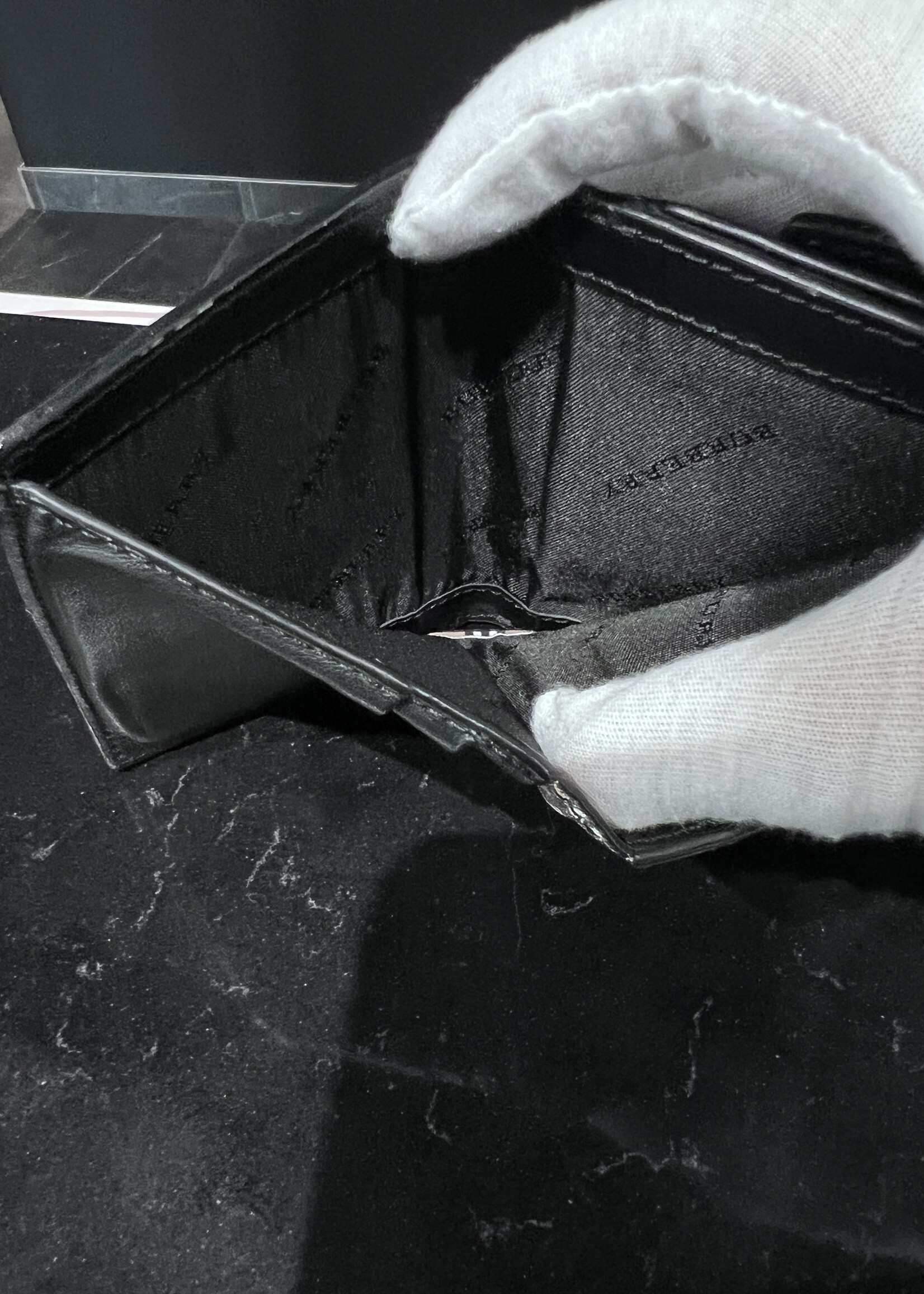 Burberry Burberry Black / Nova Check Coated Canvas Wallet