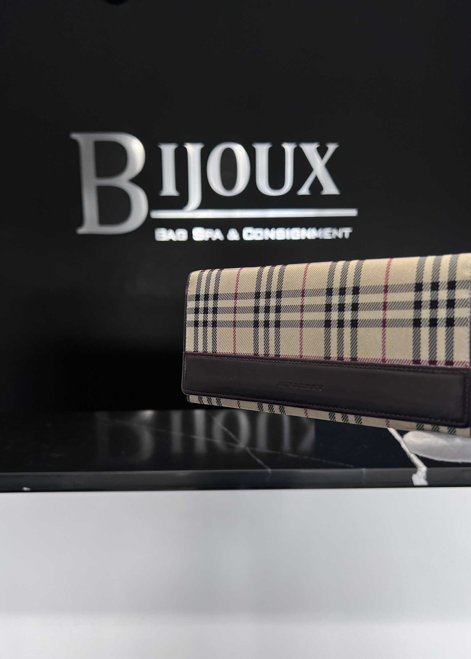 Burberry SOLD - Burberry Nova Check Bifold Long Wallet