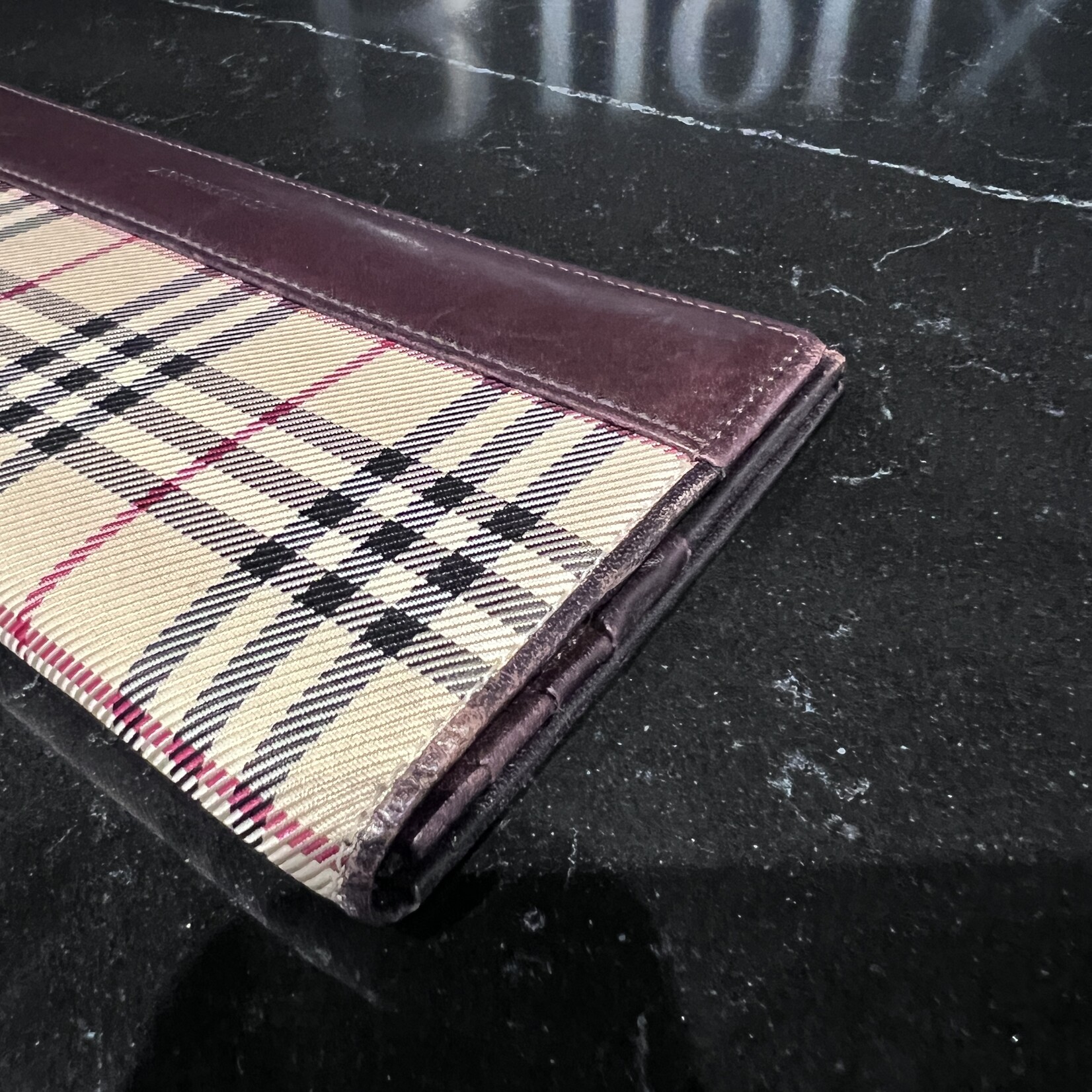 Burberry SOLD - Burberry Nova Check Bifold Long Wallet