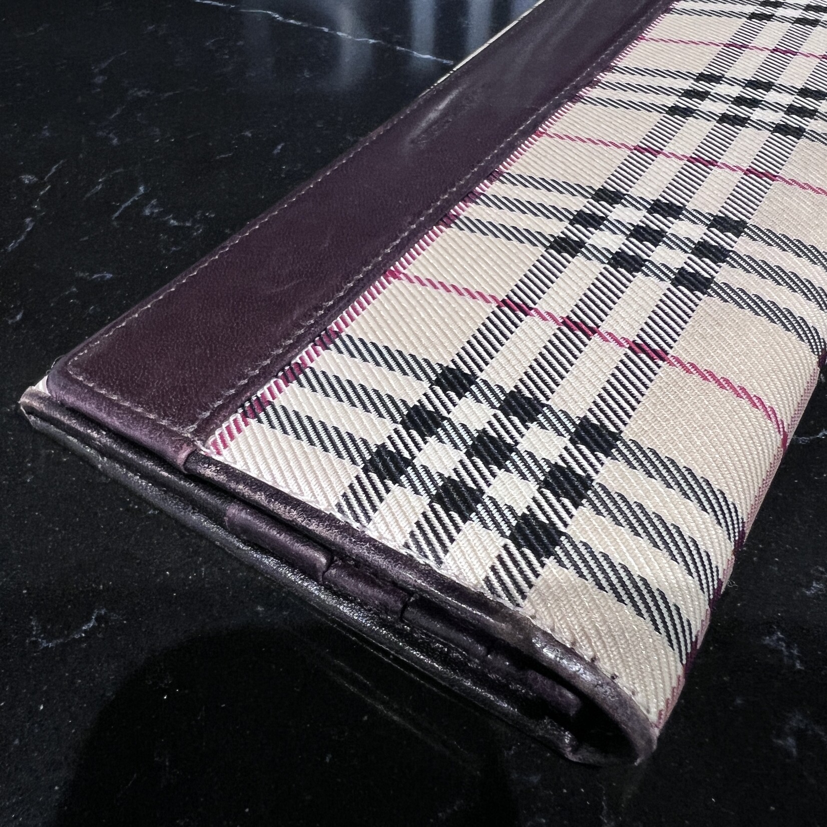 Burberry SOLD - Burberry Nova Check Bifold Long Wallet