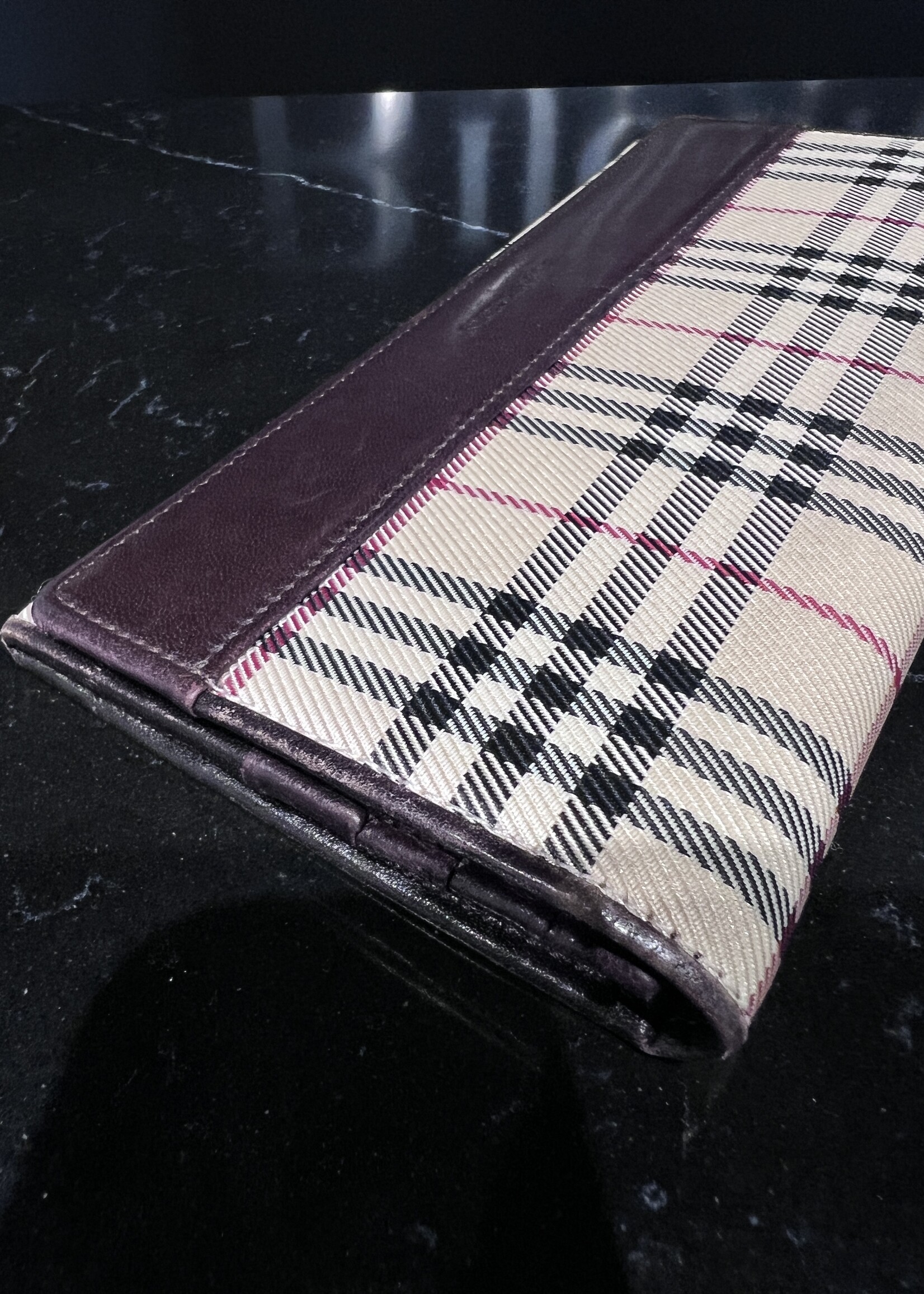 Burberry SOLD - Burberry Nova Check Bifold Long Wallet