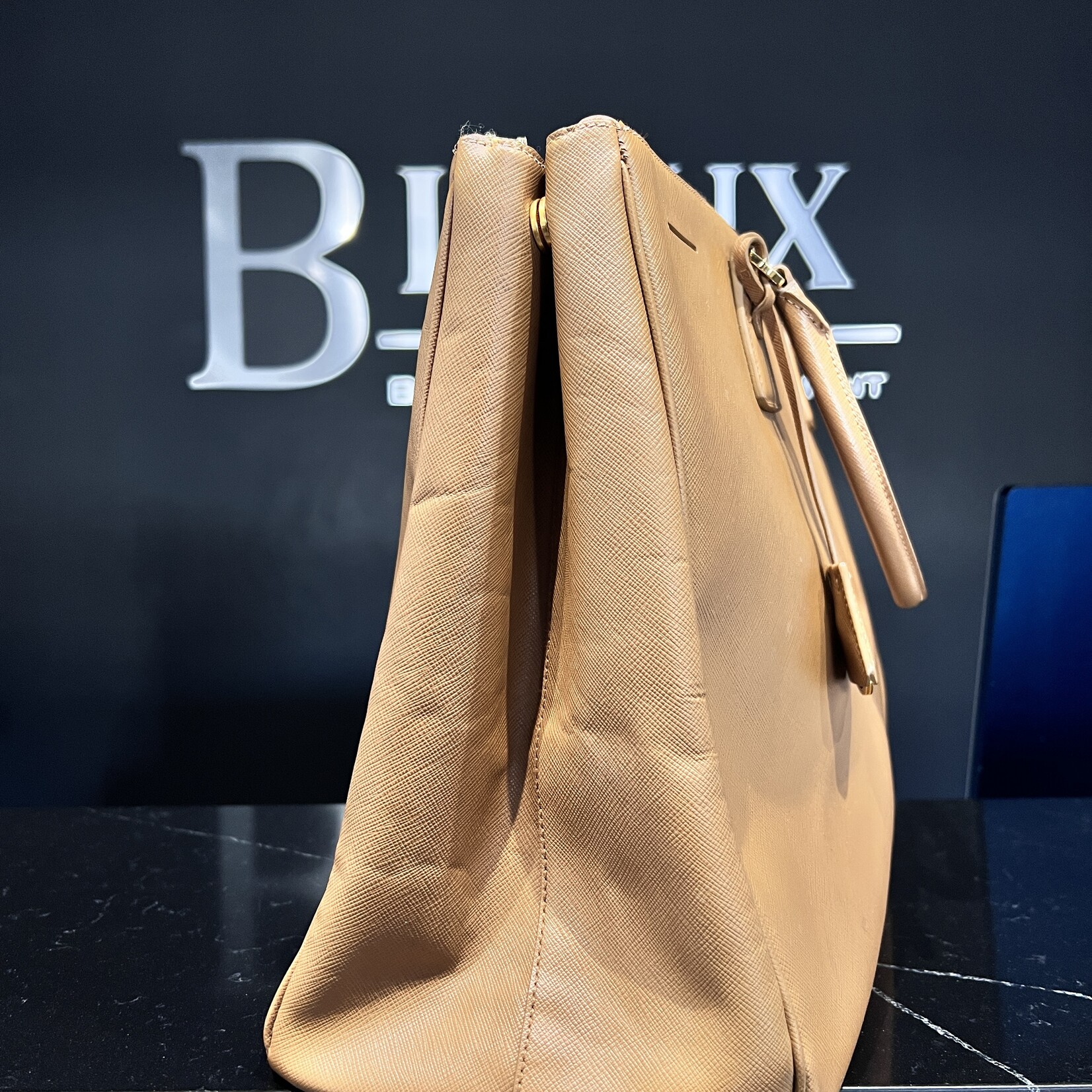 Prada SOLD - Prada Brown Saffiano Tote